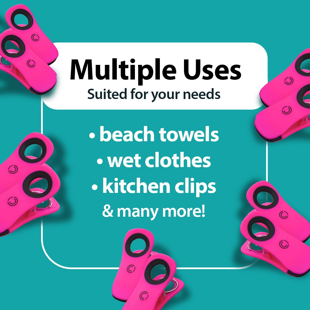 Core Clips - Beach Towel Clips, 3    Stainless Steel Beach Towel Clips With 2.5    Opening, Beach Towel Clips For Pool Chairs An