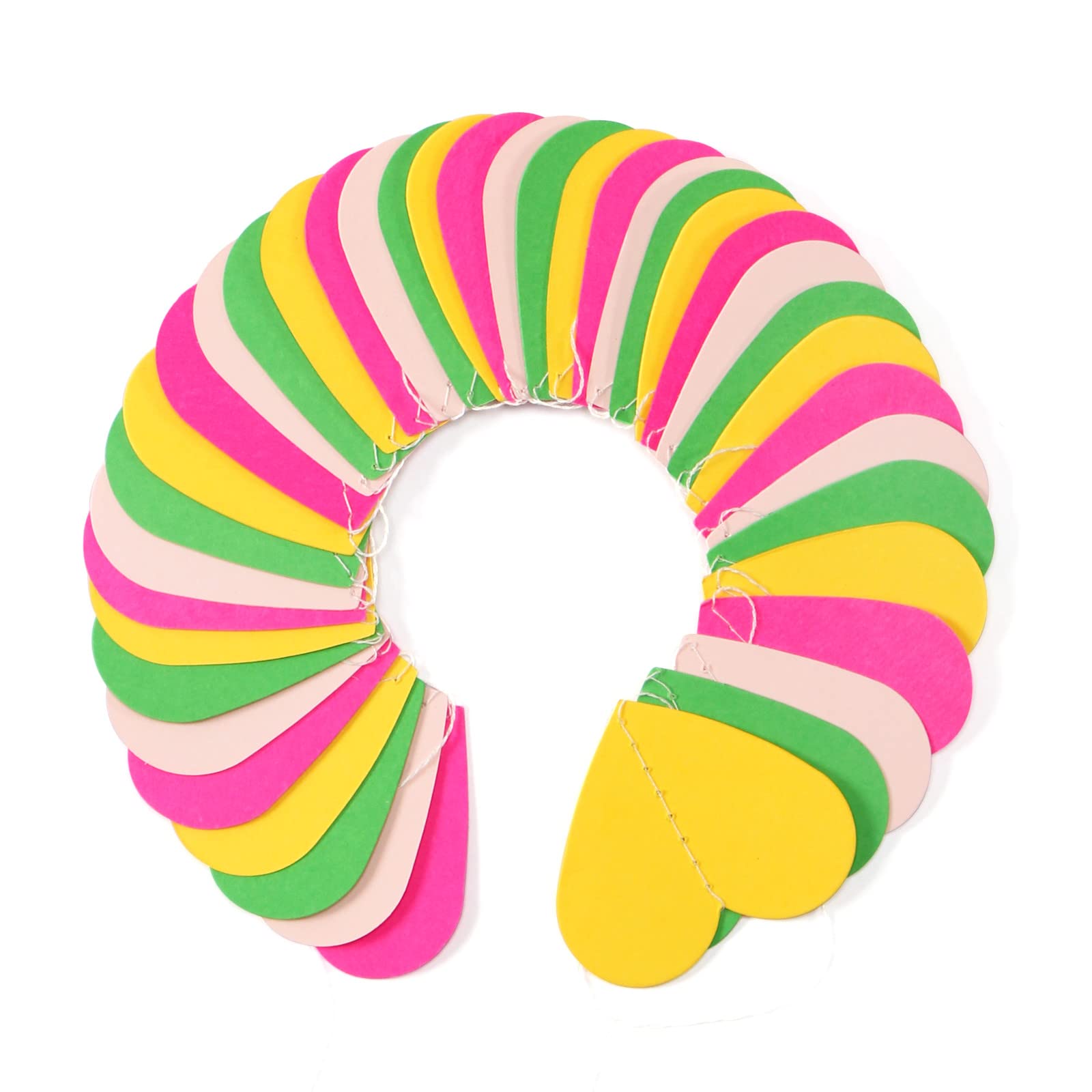 Hawaii Pool Party-Decorations Love-Heart Garland - 52Ft Tropical Jungle Birthday Bachelorette Hanging Decoration Streamers Banne