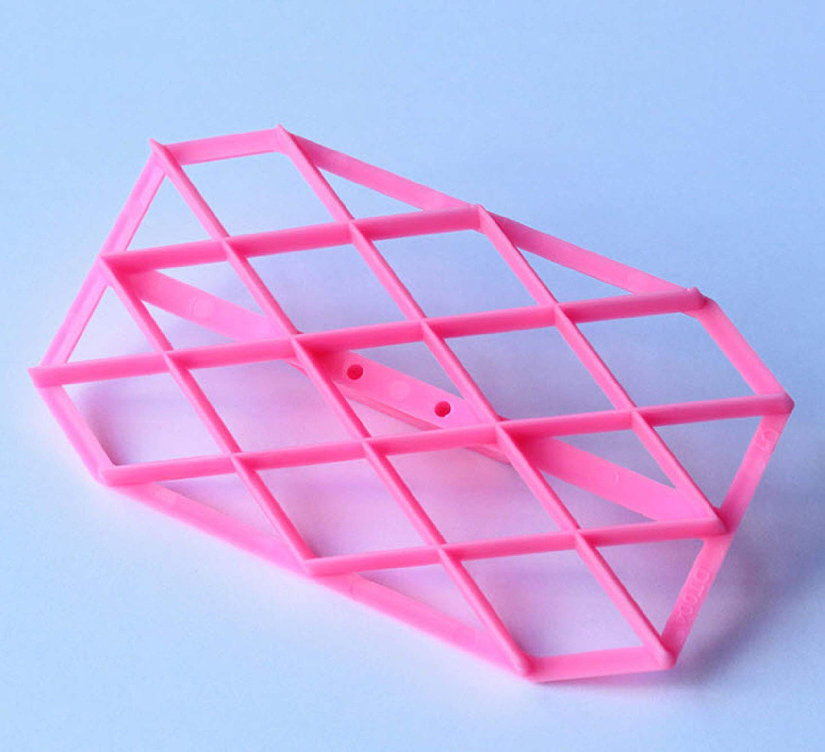 Zdywy Rhombus Diamond Shape Fondant Cake Mould Embosser Embossing Cutter Mold Stamp Tool - B