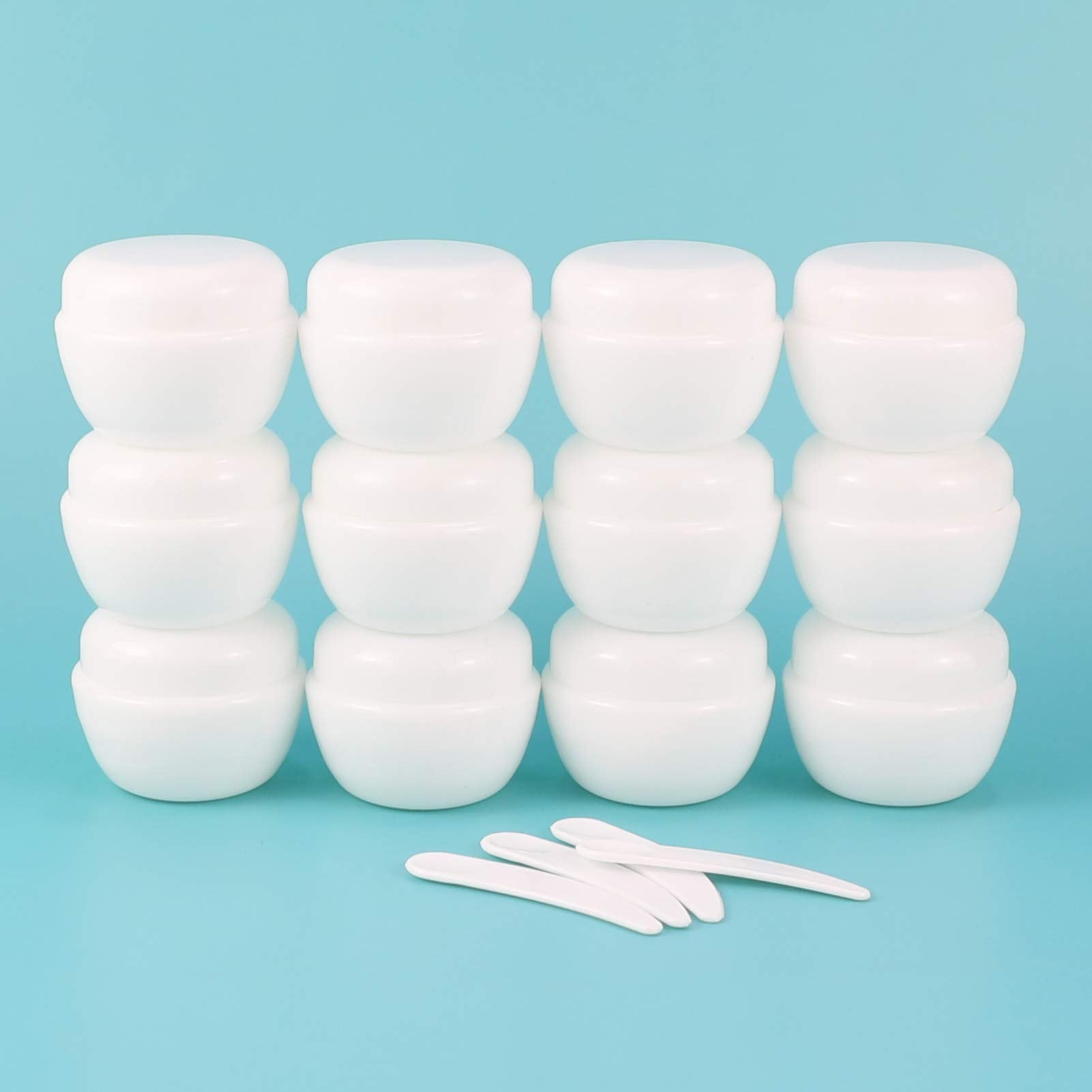Longway 1 Oz (30Ml) Little Plastic Jars With Lids And Inner Liners | Empty Lotion Containers/Travel Cream Containers - For Salve