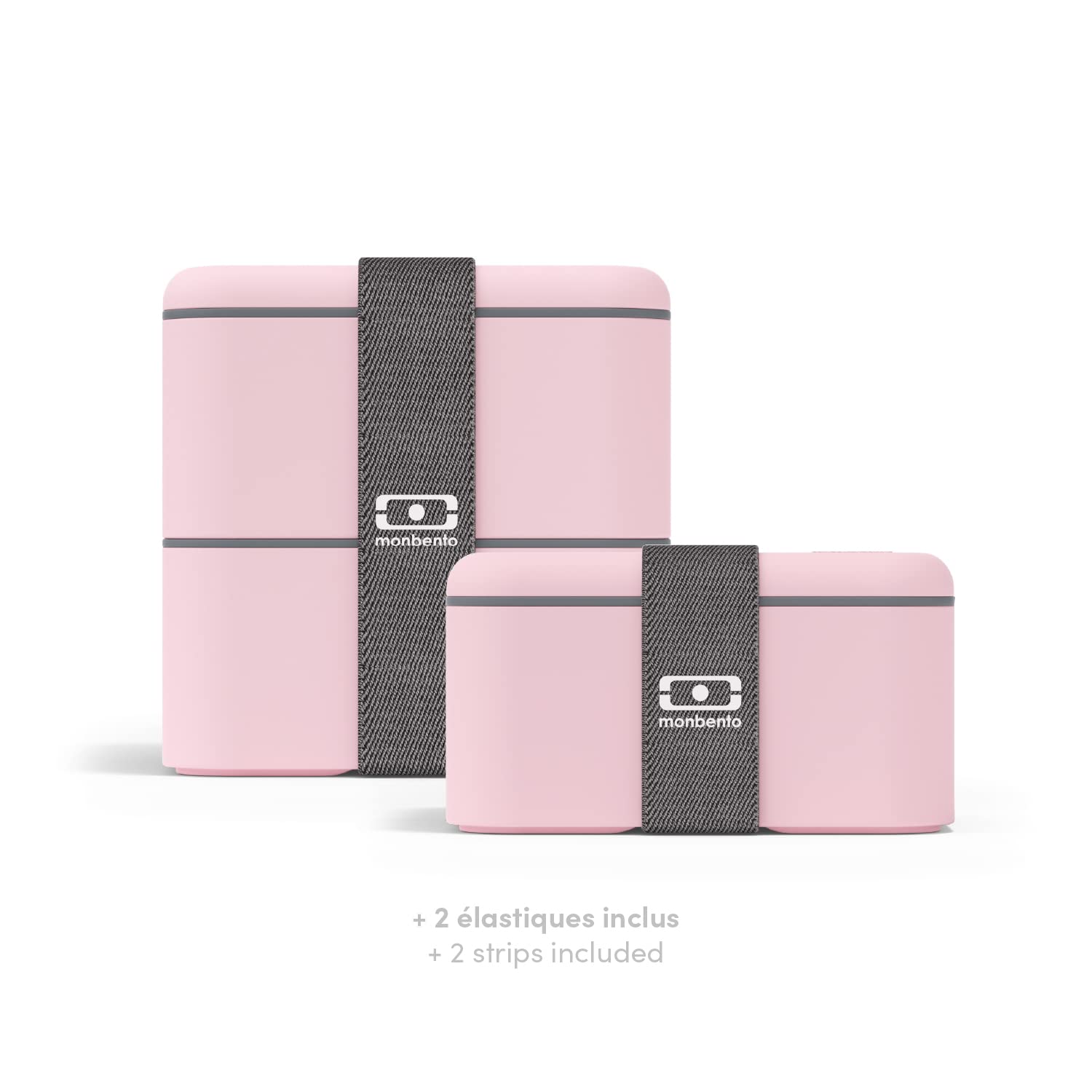 Monbento - Large Bento Box Mb Square Litchi With Compartments Made In France - Sustainable And Smart - Leakproof Lunch Box For W