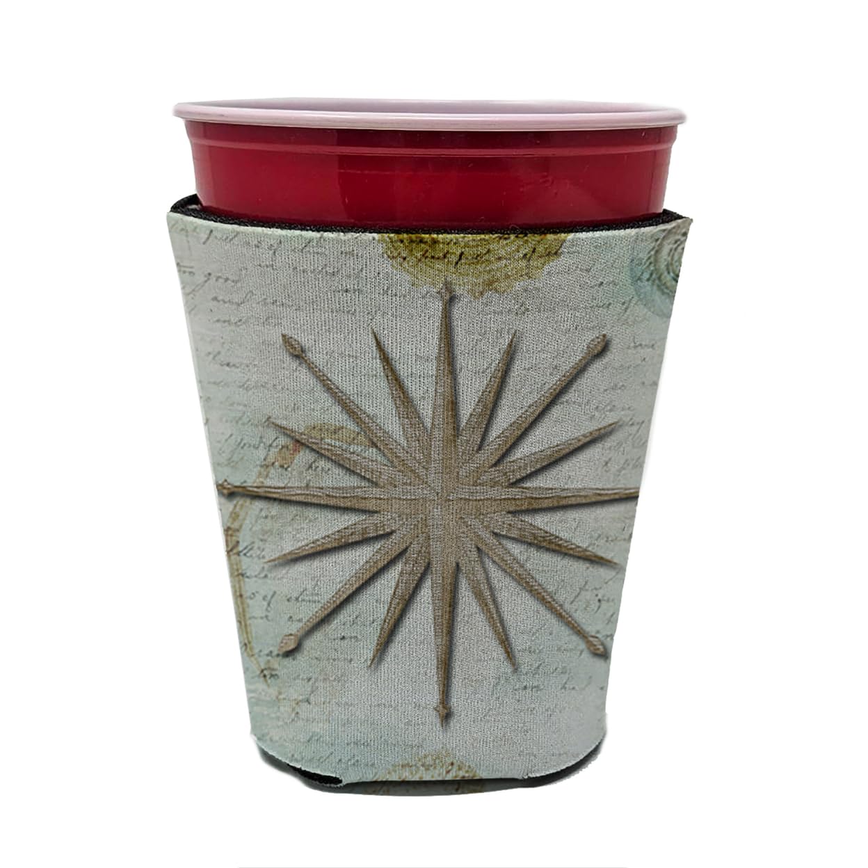 Shells Navagation Star Red Solo Cup Beverage Insulator Hugger