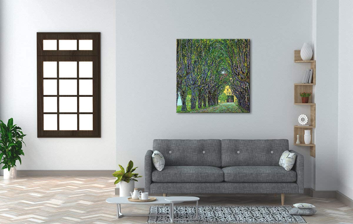 Wieco Art Avenue In Schloss Kammer Park, 1912 By Gustav Klimt Famous Paintings Reproduction Abstract Canvas Prints Artwork For W