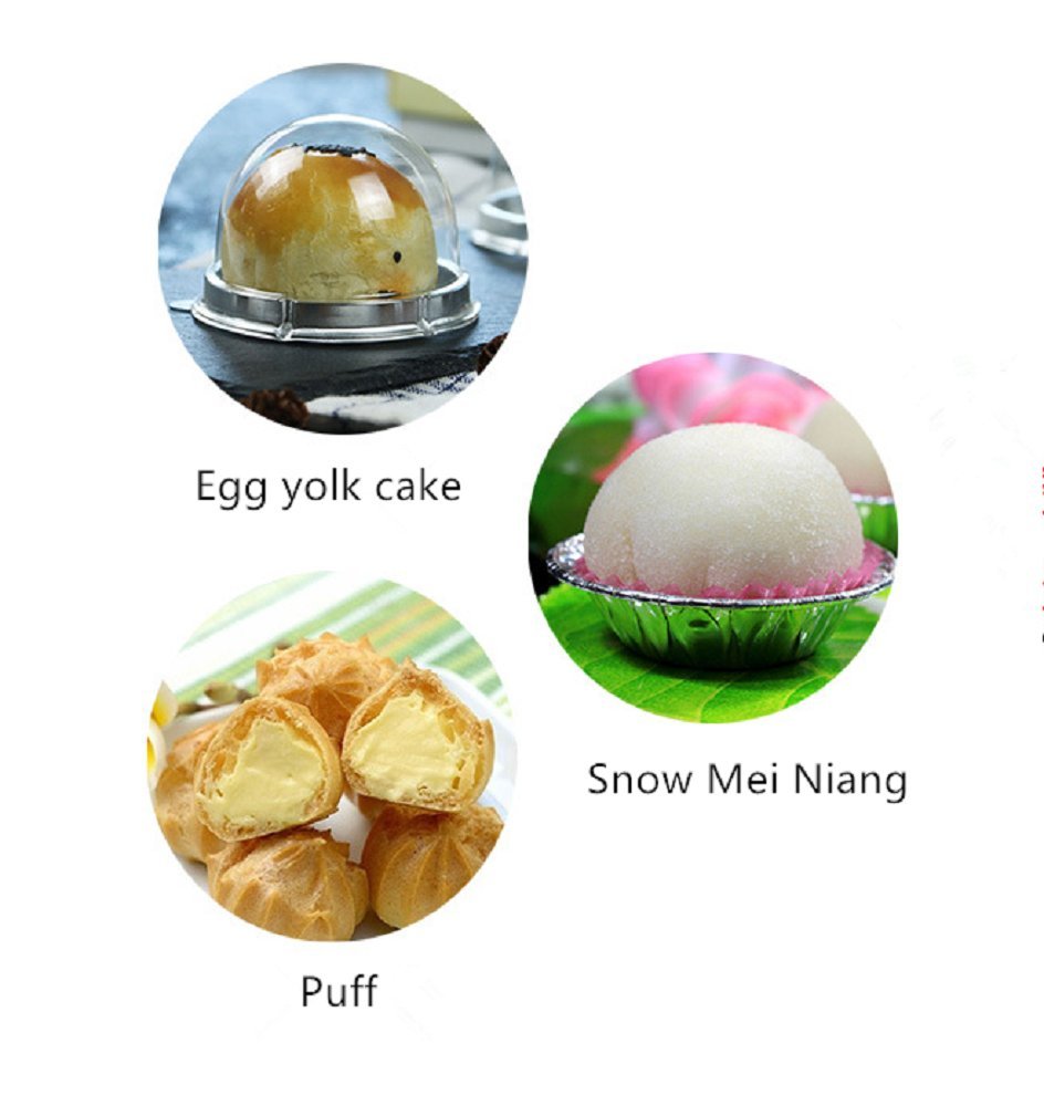 50 Pack 2 Inch Of Clear Plastic Mini Cake Cookies Muffins Dome Box Wedding Birthday Gift Box(Silver)