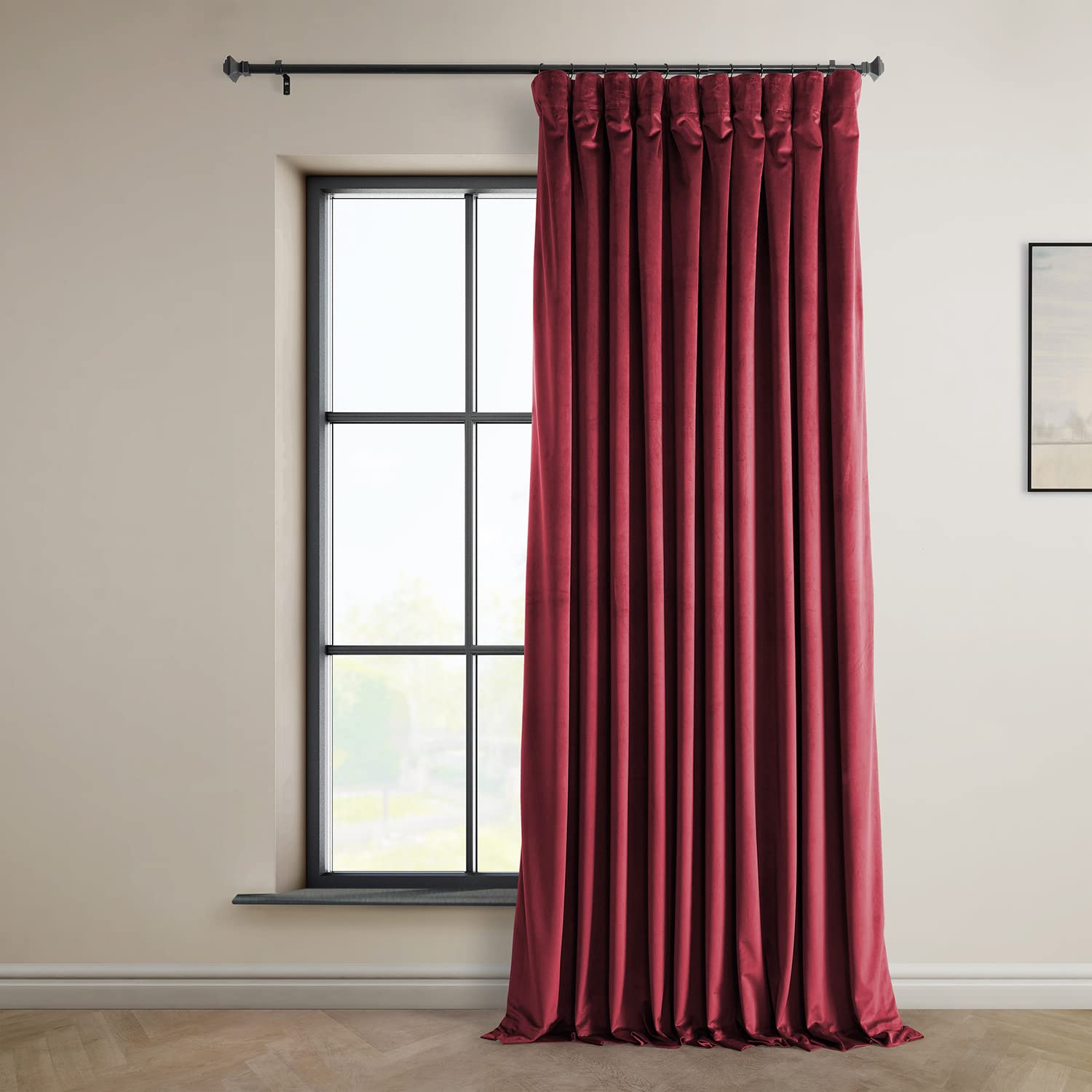Hpd Half Price Drapes Heritage Plush Velvet Extrawide Curtains For Bedroom  Living Room 100 X 120, Vpyc-179758-120-Dw (1 Panel)