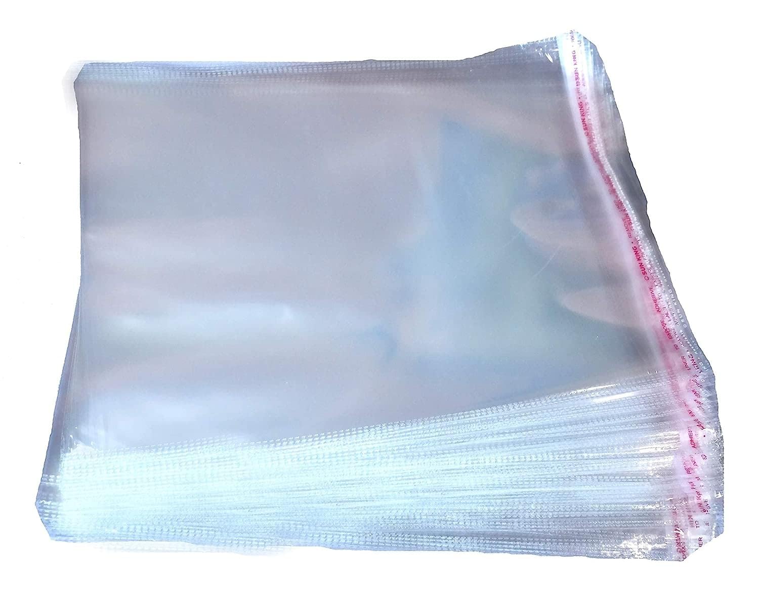 Sonu Sports Co. Sports Goods Plastic Seal Self Adhesive Packing Clear Bag Transparent Pouches For Garments Clothes Saree Shirt,
