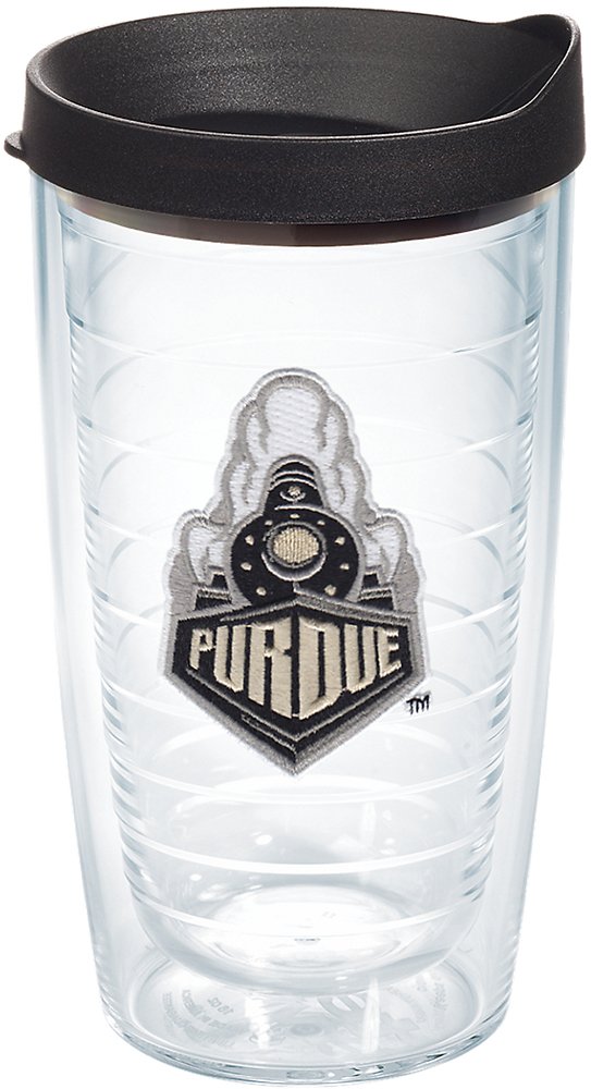 Tervis Made In Usa Double Walled Purdue University Boilermakers Insulated Tumbler Cup Keeps Drinks Cold & Hot, 16Oz, Train Logo