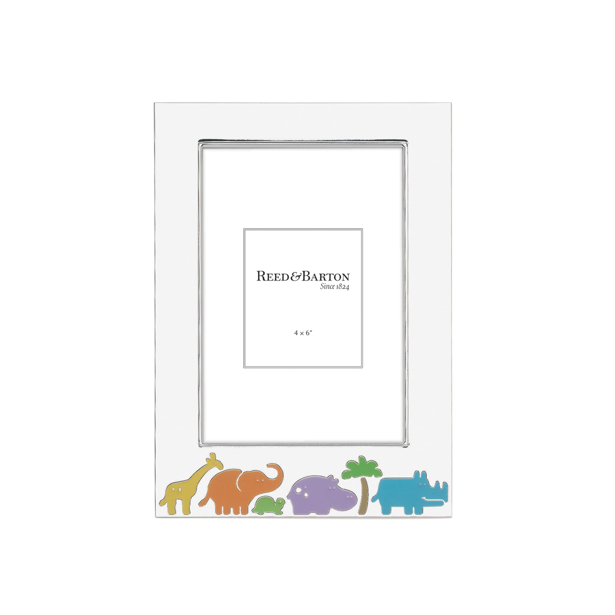 Reed & Barton 9146 Jungle Parade Silverplate 4 X 6 Frame