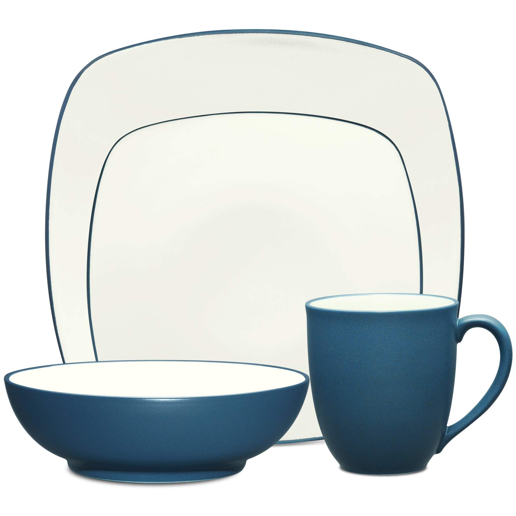 Noritake 4-Piece colorwave Square Place Setting, Blue