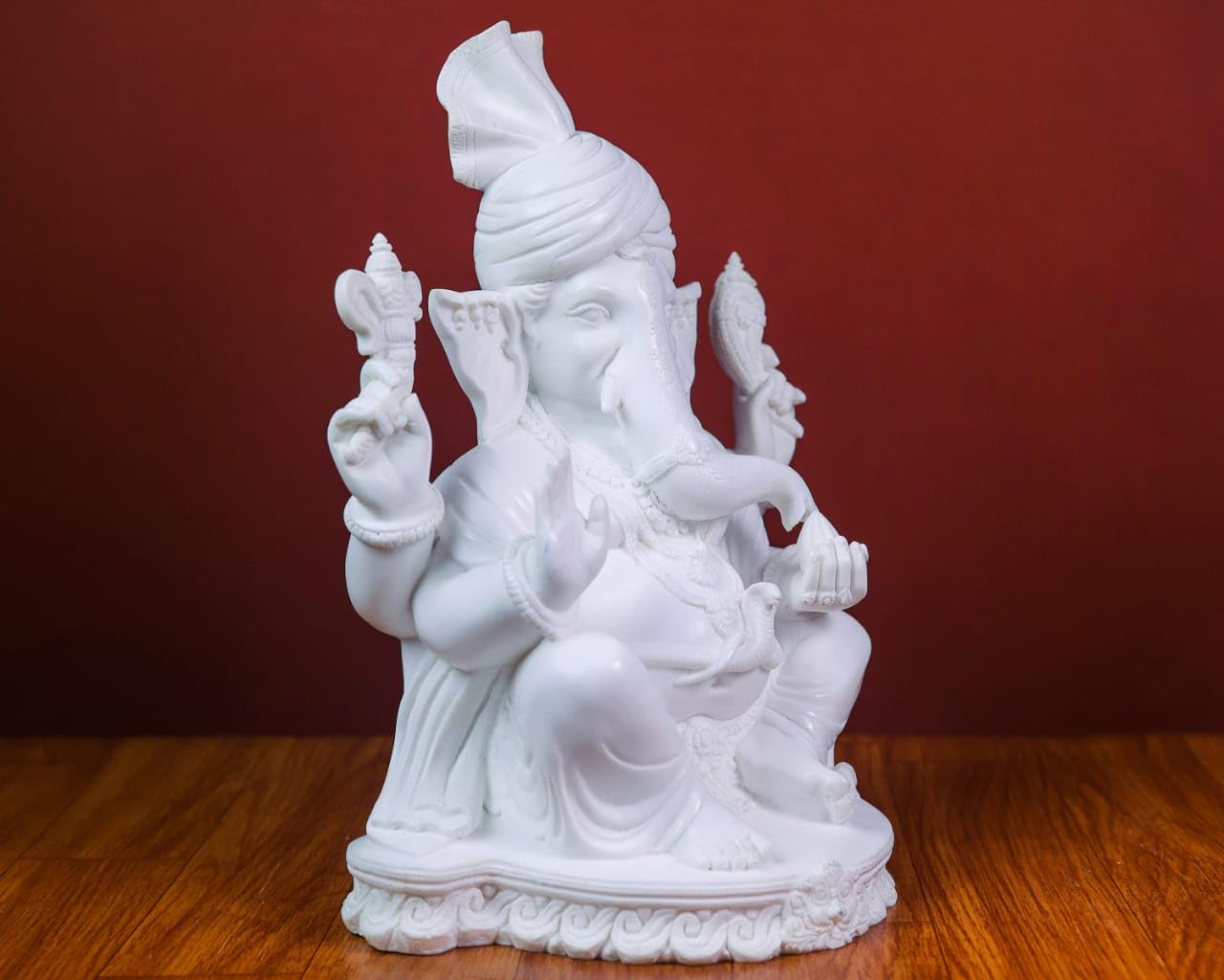 Mridaya Ganesha Statue, 30 Cm Big Cultured Marble Ganesha Statue, Ganesh Statue, Ganpati Idol, Ganapathi Idol, House Warming Gif