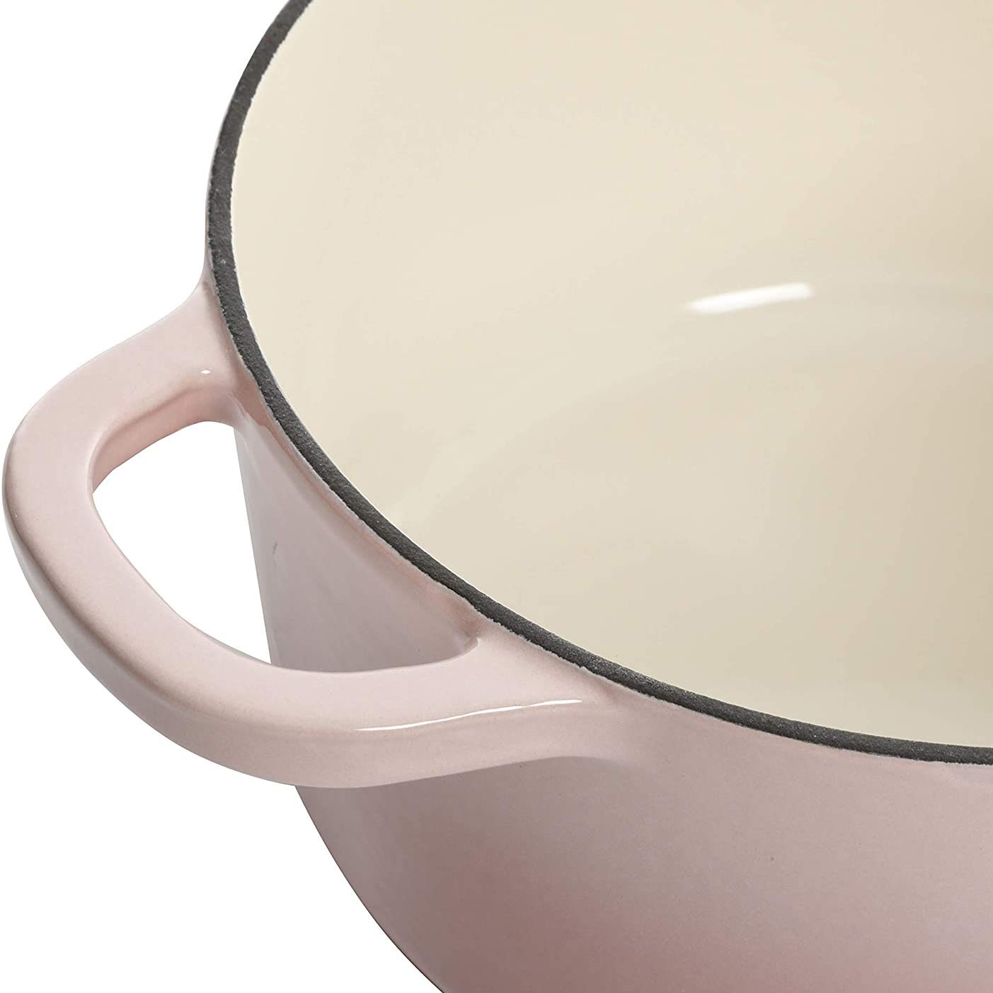 Crock-Pot Artisan Round Enameled Cast Iron Dutch Oven, 5-Quart, Blush Pink