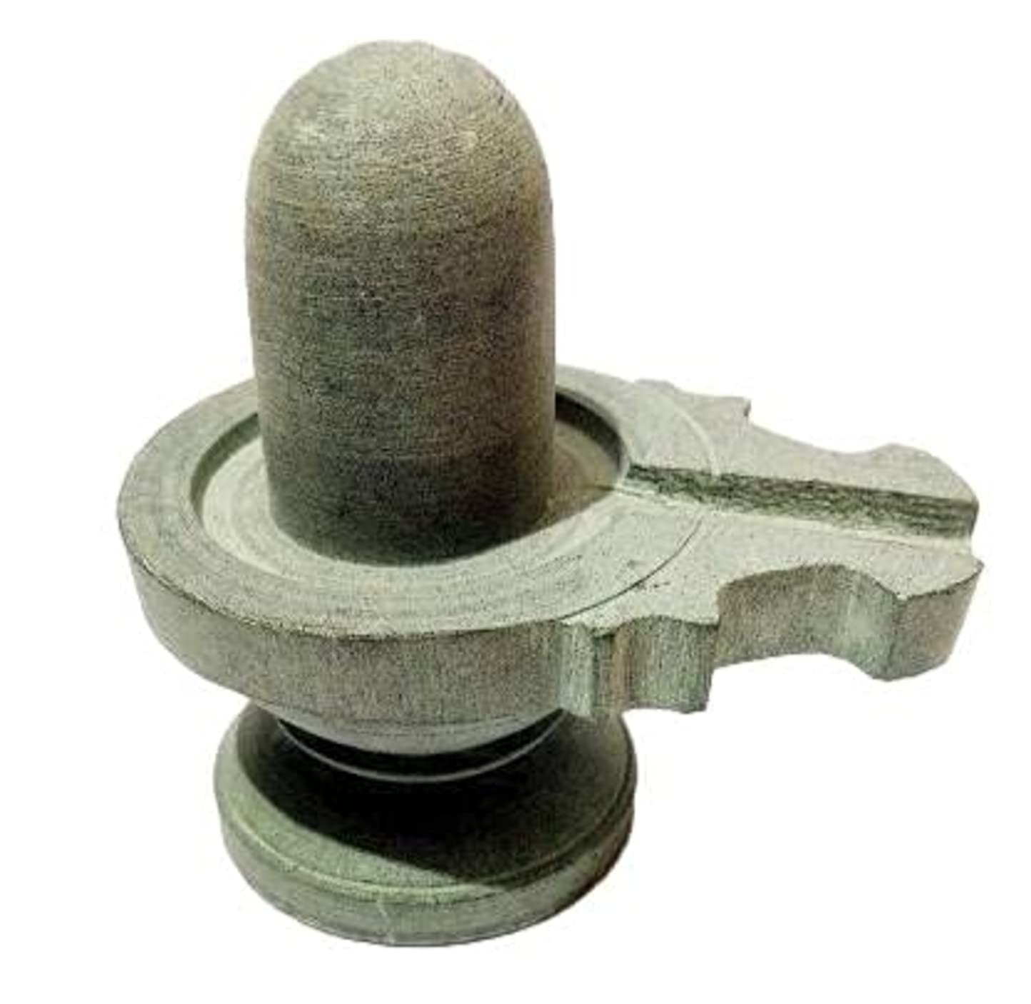 Athizay Stone Shivling Statue Made Up Of Gorara Stone Handcrafted Shiva Lingam Available In Black And Grey In Different Sizes (1