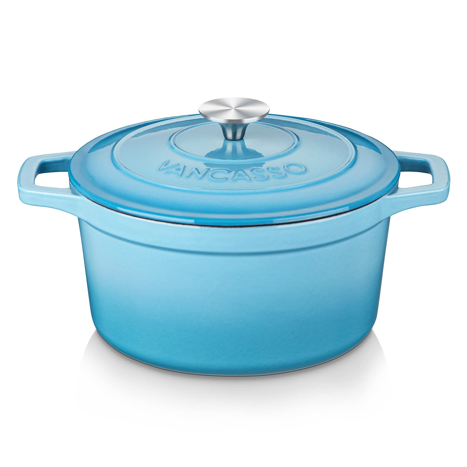 Vancasso Enameled Cast Iron Dutch Oven, 7.5 Qt Dutch Oven Pot With Lid,Round Enamel Dutch Oven For Bread Baking, Non Stick Ename