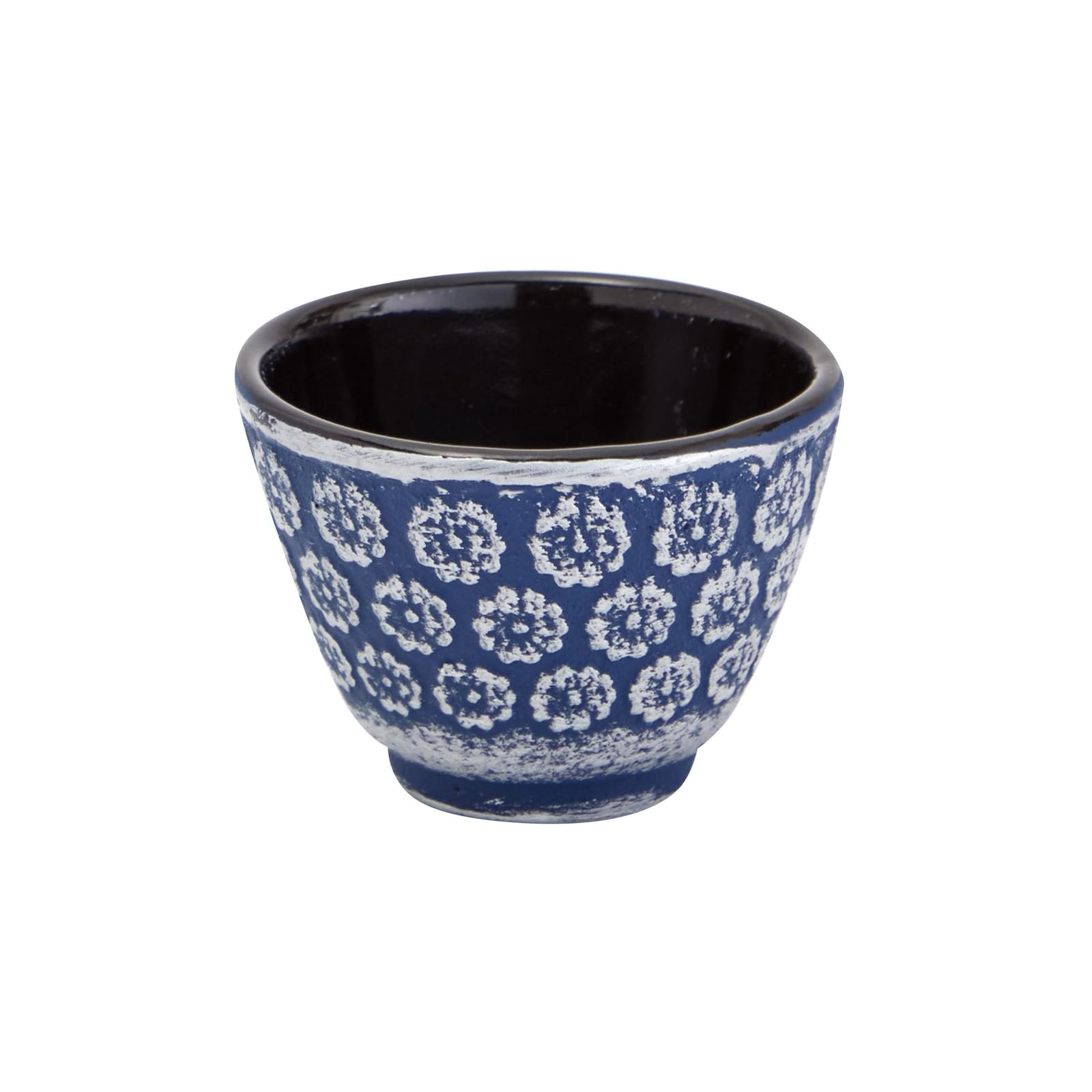 Juvale 6 Piece Set Japanese Cast Iron Teapot With Infuser, 4 Teacups And Trivet (32 Oz, Blue)
