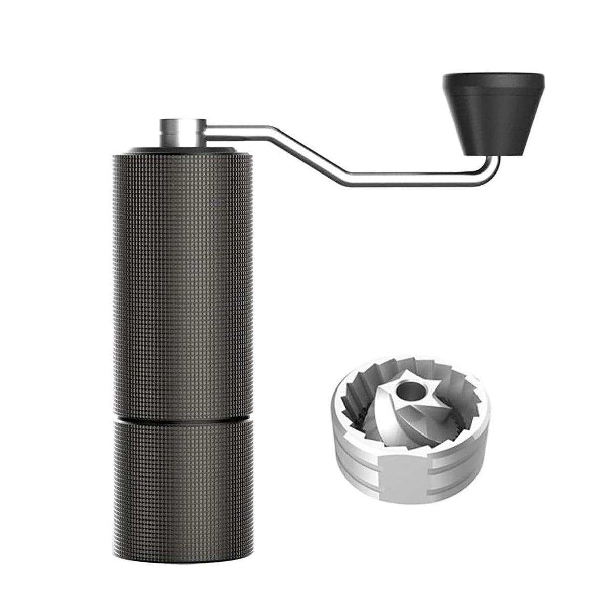 Timemore Chestnut C2 Manual Coffee Grinder Capacity 25G With Cnc Stainless Steel Conical Burr - Internal Adjustable Setting,Doub