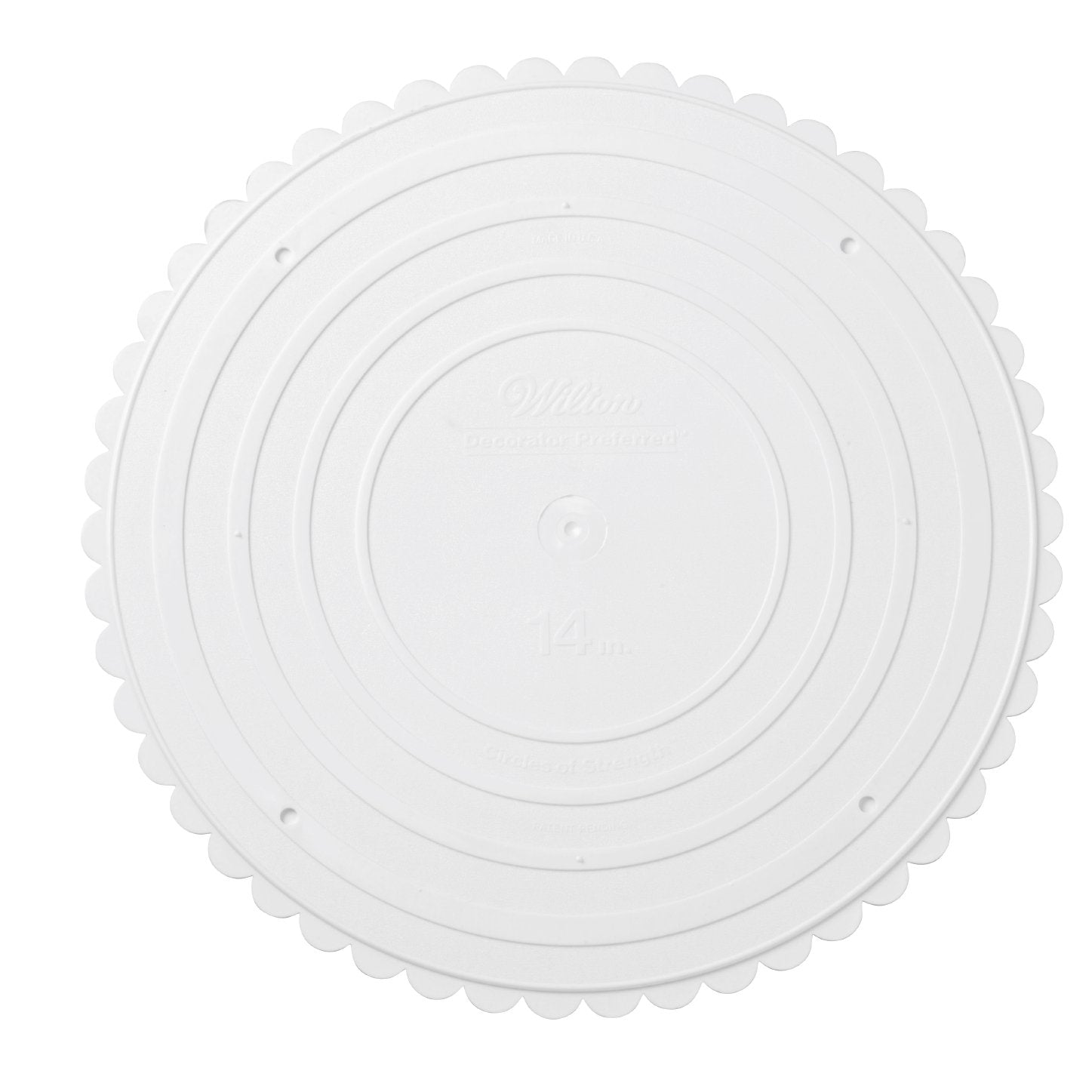 Wilton 14 Inch Scalloped Edged Round Separator Plates