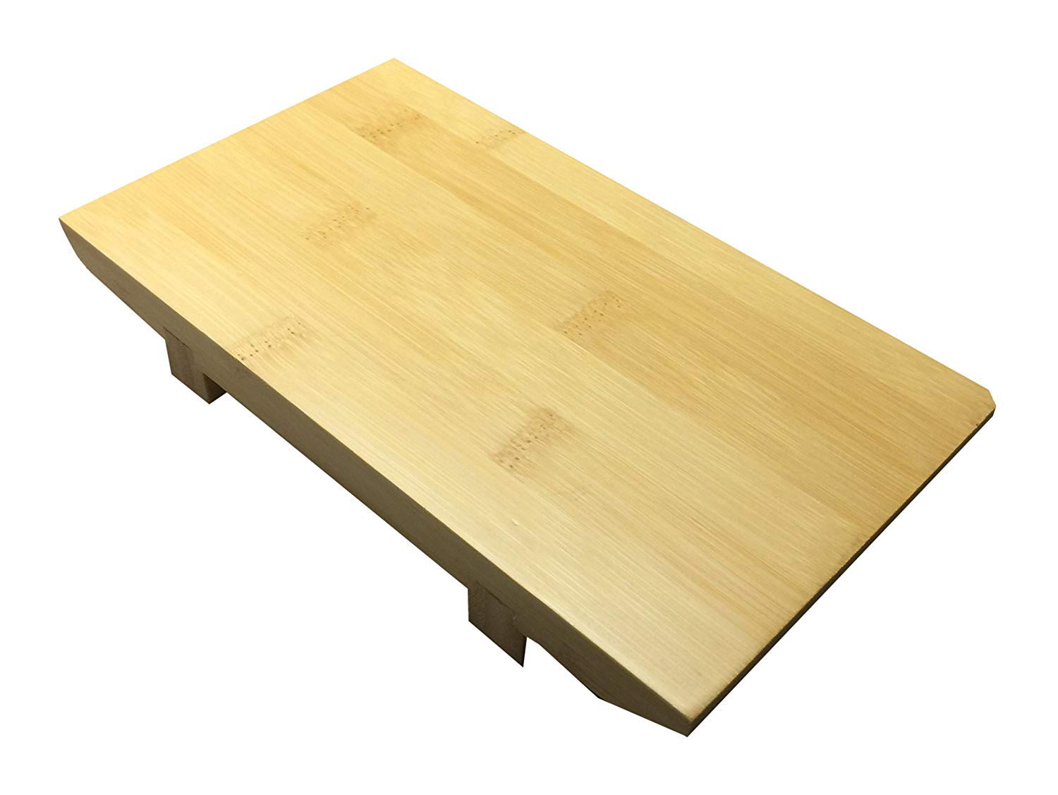 Japanbargain 1956, Sushi Serving Plate Japanese Bamboo Board Sushi Geta Serving Platter (1, 8.25X4.75)