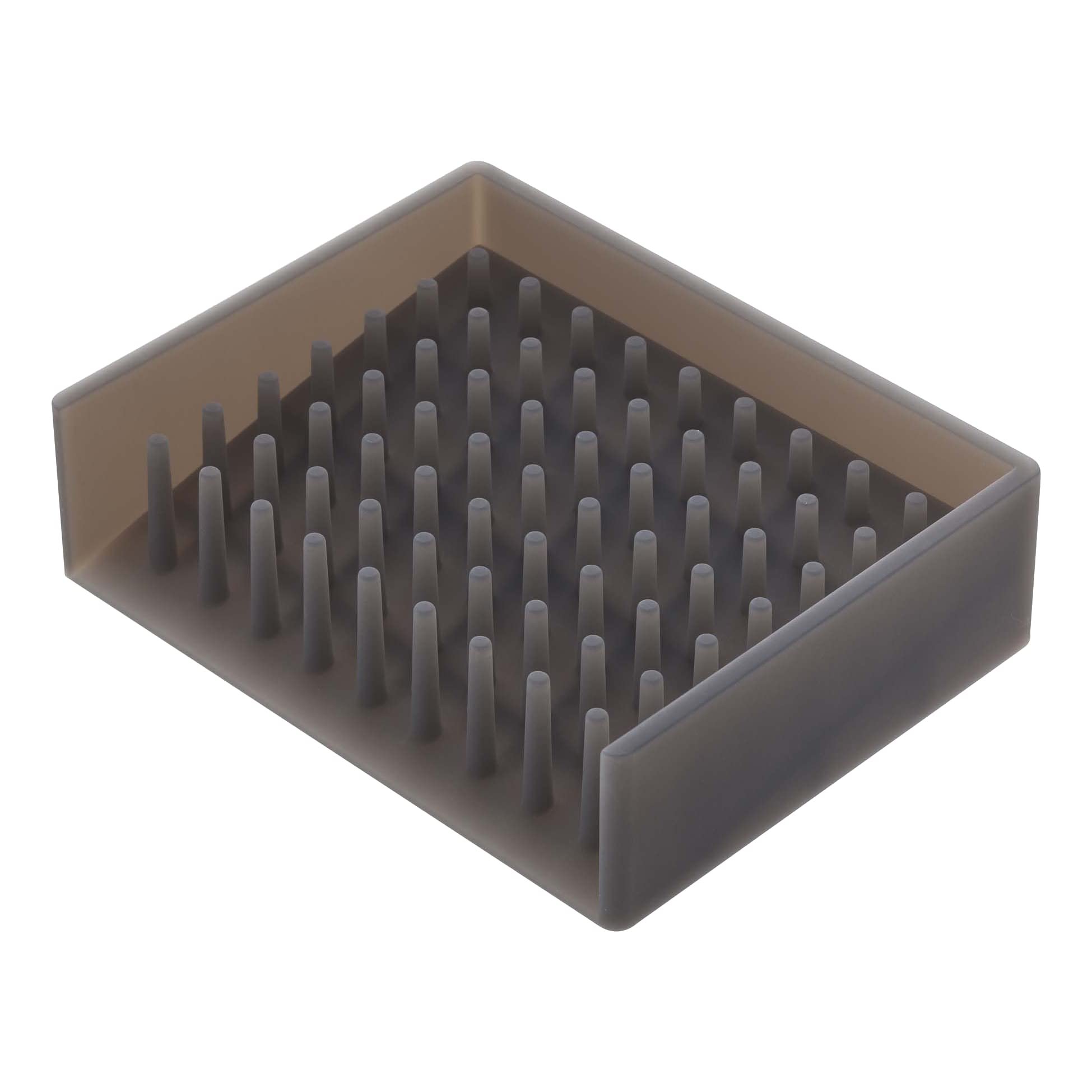 YAMAZAKI home 2995 Self Draining Soap Tray-Floating Holder Dish for Sink  One Size  Black