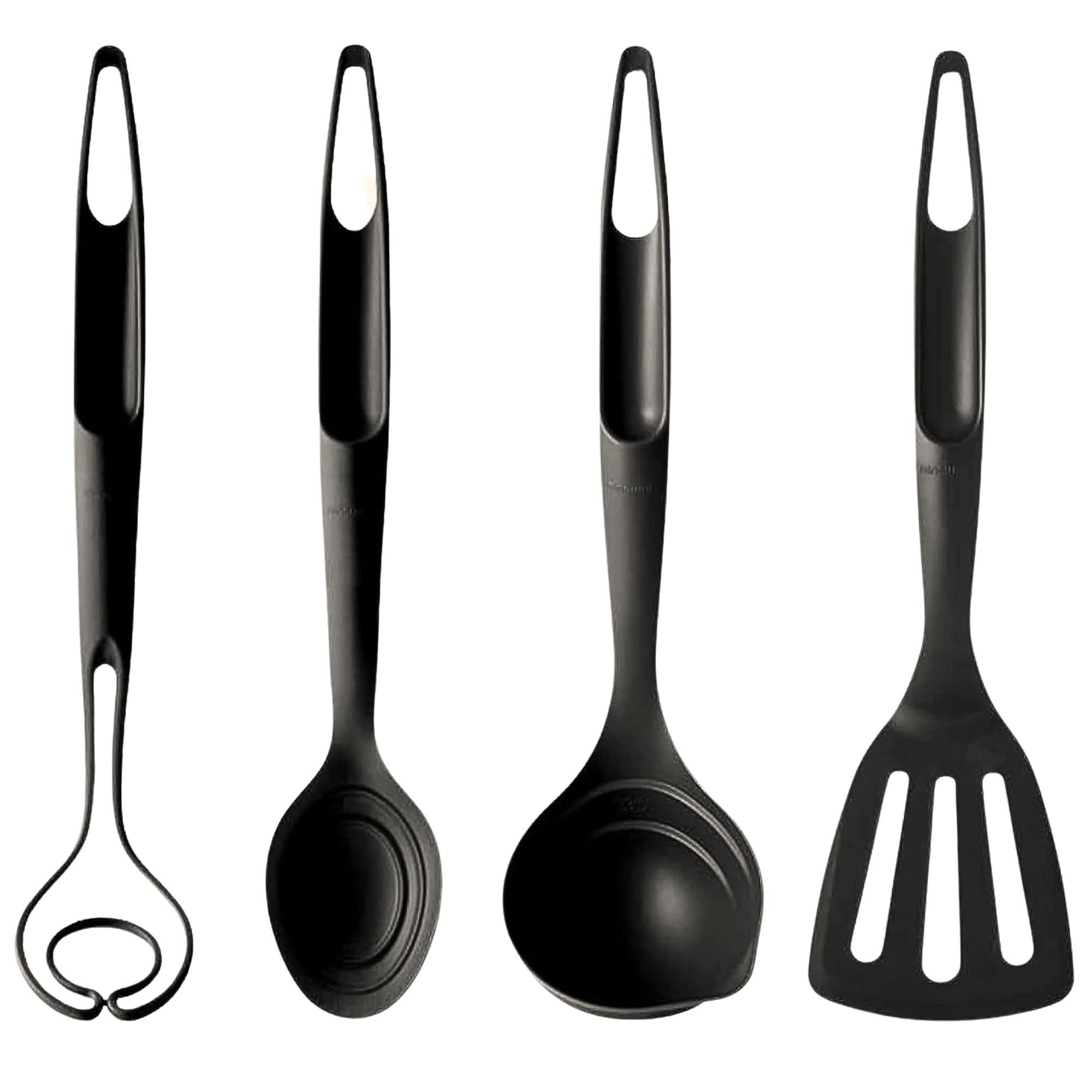 4Piece Kitchen Utensil Set for Nonstick Cookware, BPA Free, Made in Korea