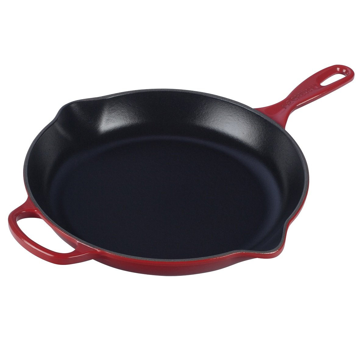 Le Creuset Enameled Cast Iron Signature Iron Handle Skillet, 9 (1-3/8 Qt.), Cerise