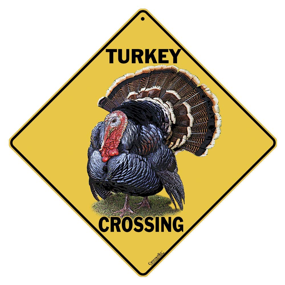 CROSSWALKS Turkey Crossing 12 X 12 Aluminum Sign (X412)