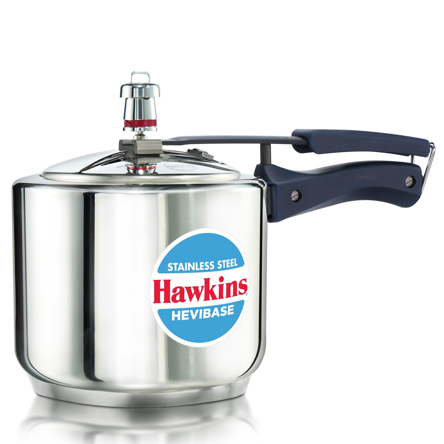 Hawkins 3 Litre Pressure Cooker | Stainless Steel | Hevibase | Straight Body | Tall Design | Induction Safe | Ideal For 3-4 Pers