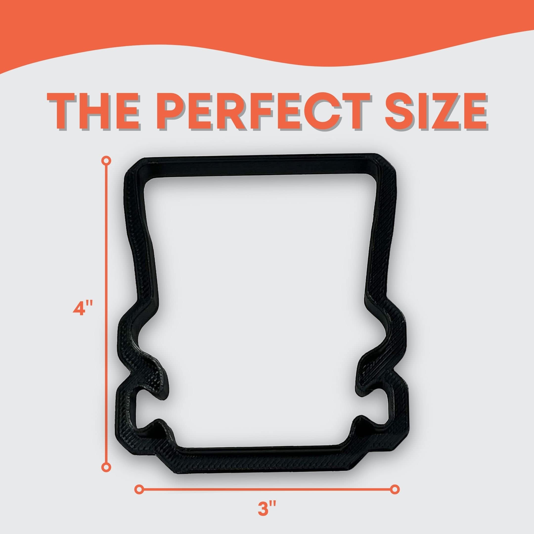 Frankenstein Head Halloween Cookie Cutter With Easy To Push Design, For Baby Showers, Work Events, And Birthday Celebrations (4
