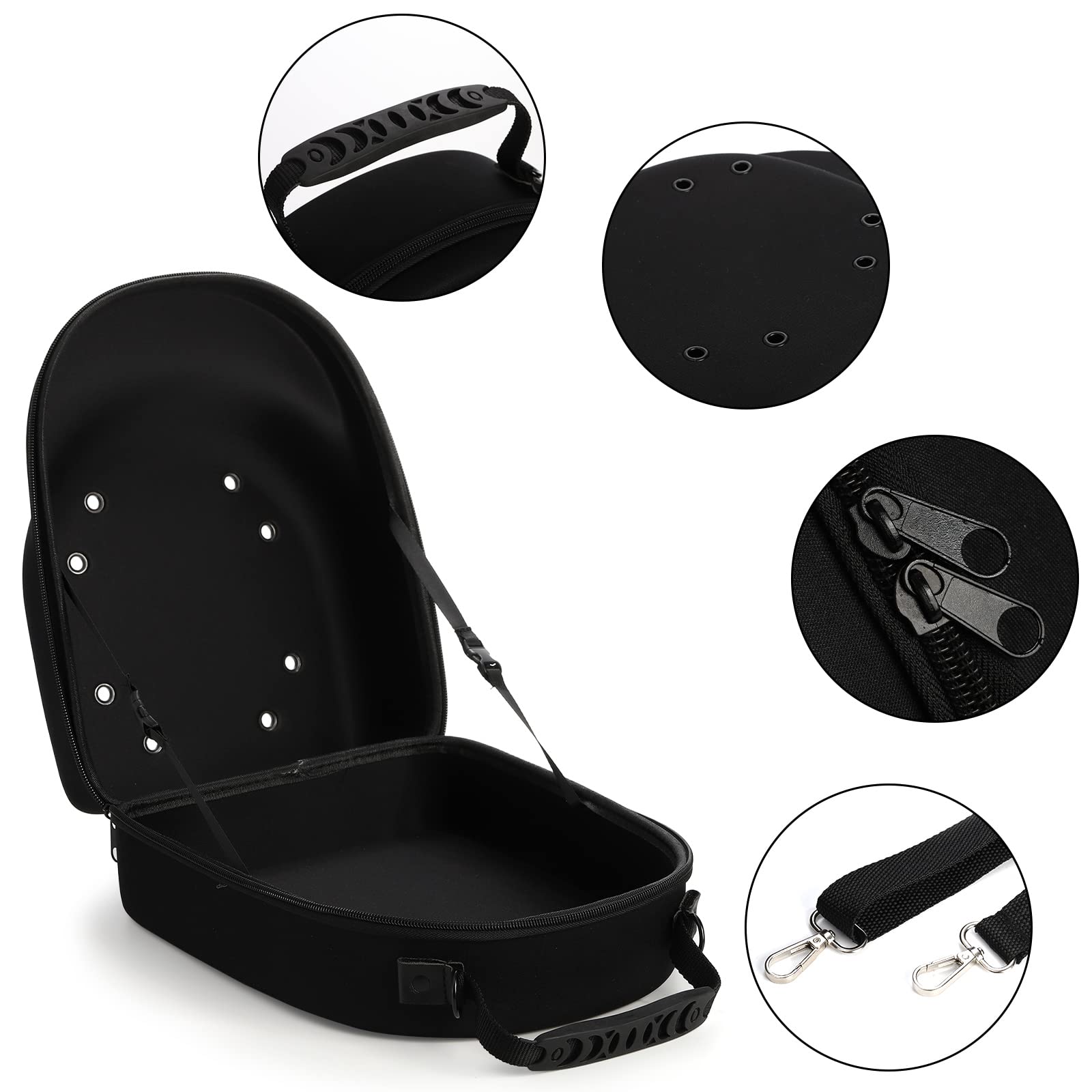 Peohud Hat Case For Baseball Caps, Cap Carrier Storage Bag, Hat Travel Case With Carrying Handle And Shoulder Strap, Easy To Car