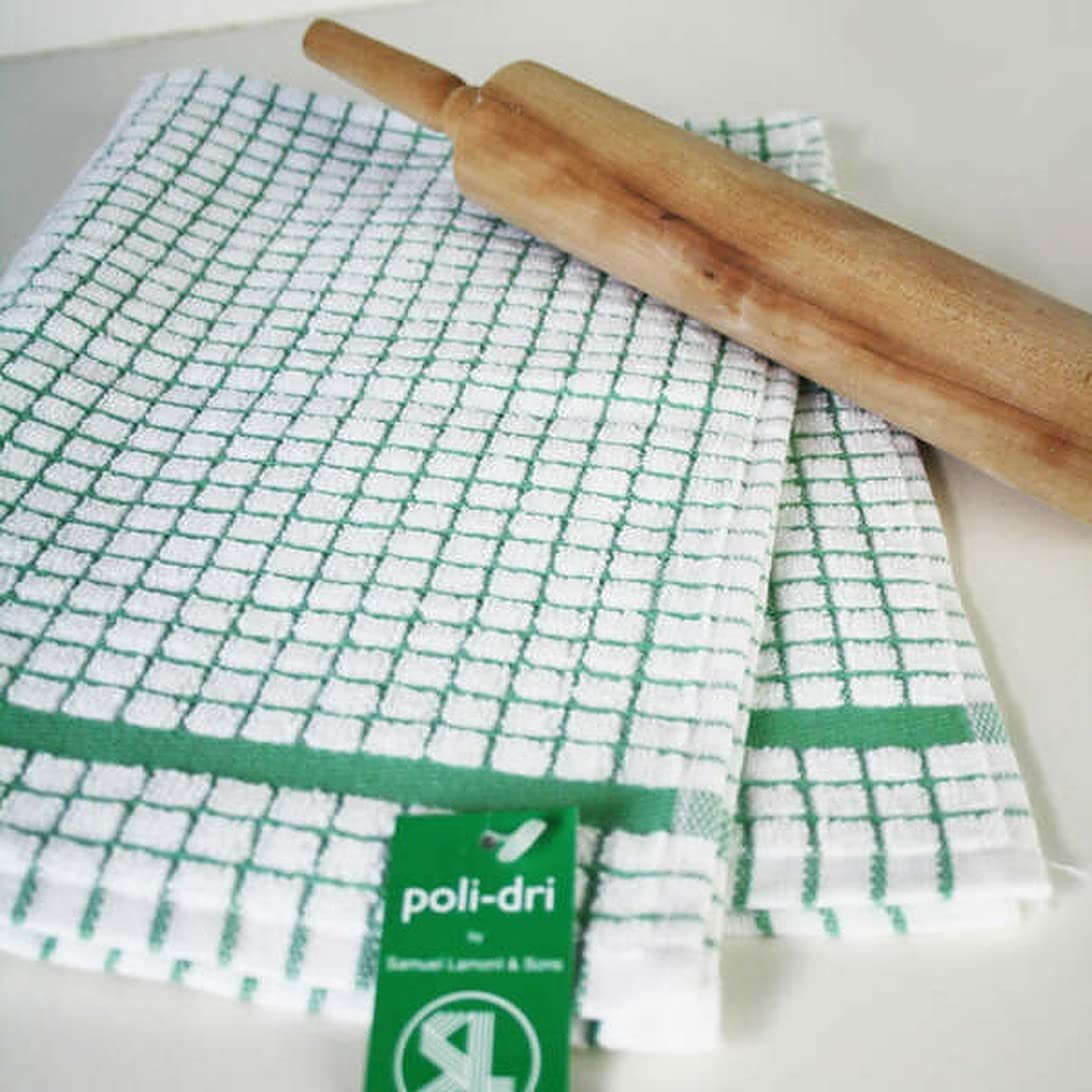 Samuel Lamont & Sons 706Gn Poli Dri Tea Towel, Green