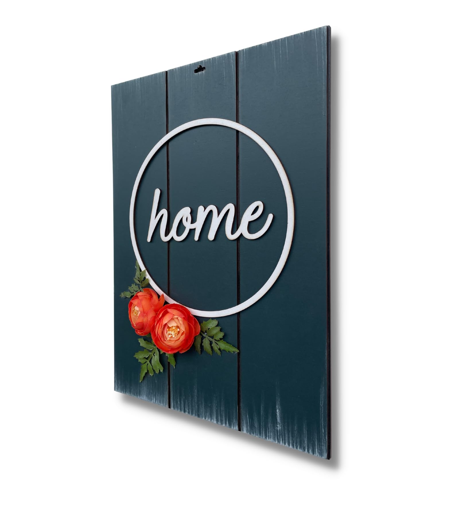Chalk My Theme Home Rectangular Rustic Blue Wall Art