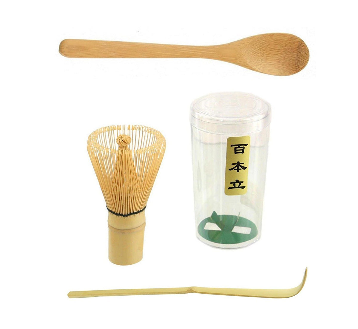 Japanbargain 4727, Matcha Whisk Set Japanese Chasen Bamboo Whisk Tea Spoon And Tea Scoop Chashaku And Whisk Stand Green Tea Cere