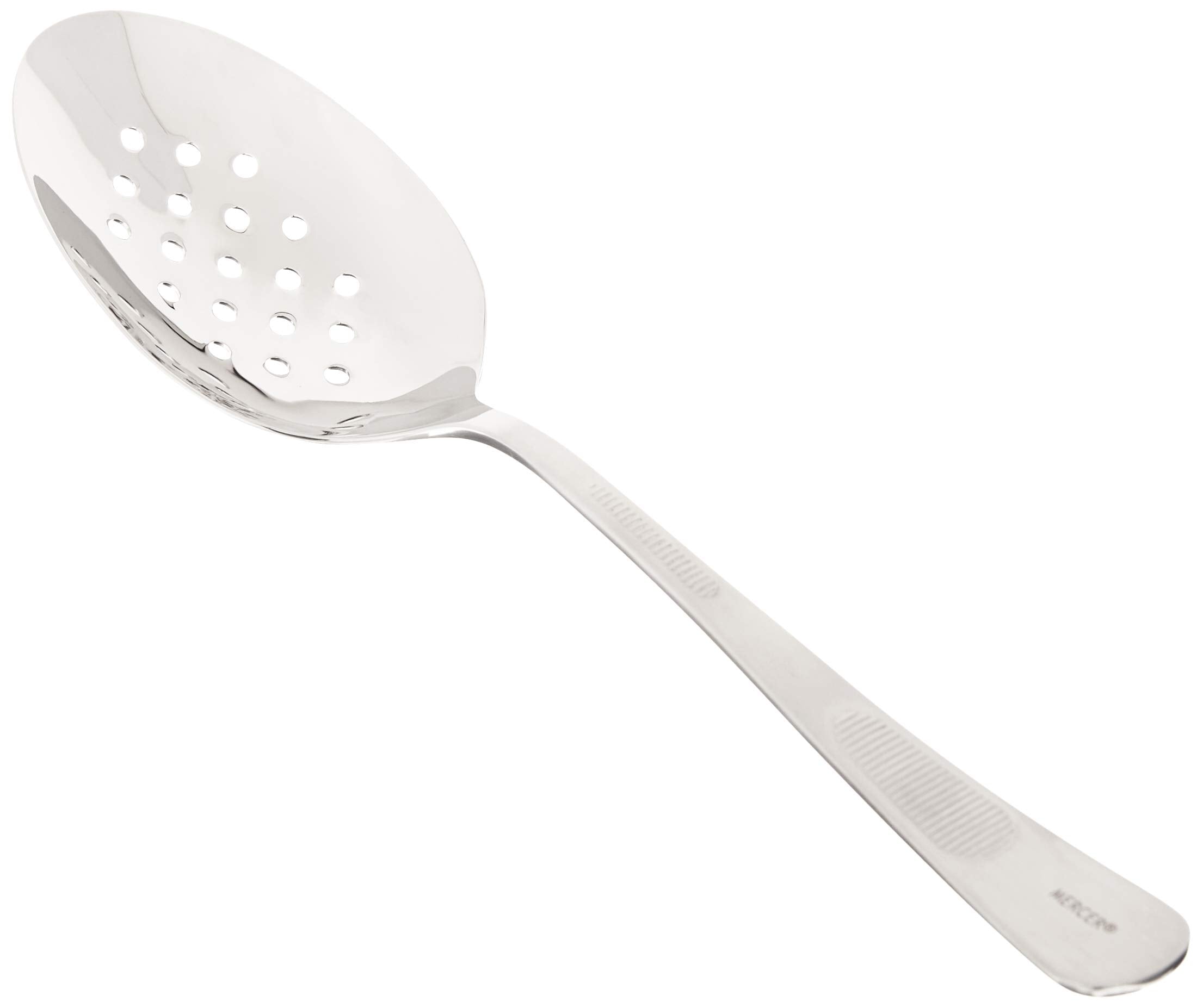 Mercer Culinary, 9 Inch, Silver Plating Spoon, Perforated Bowl, 9-Inch, 9''