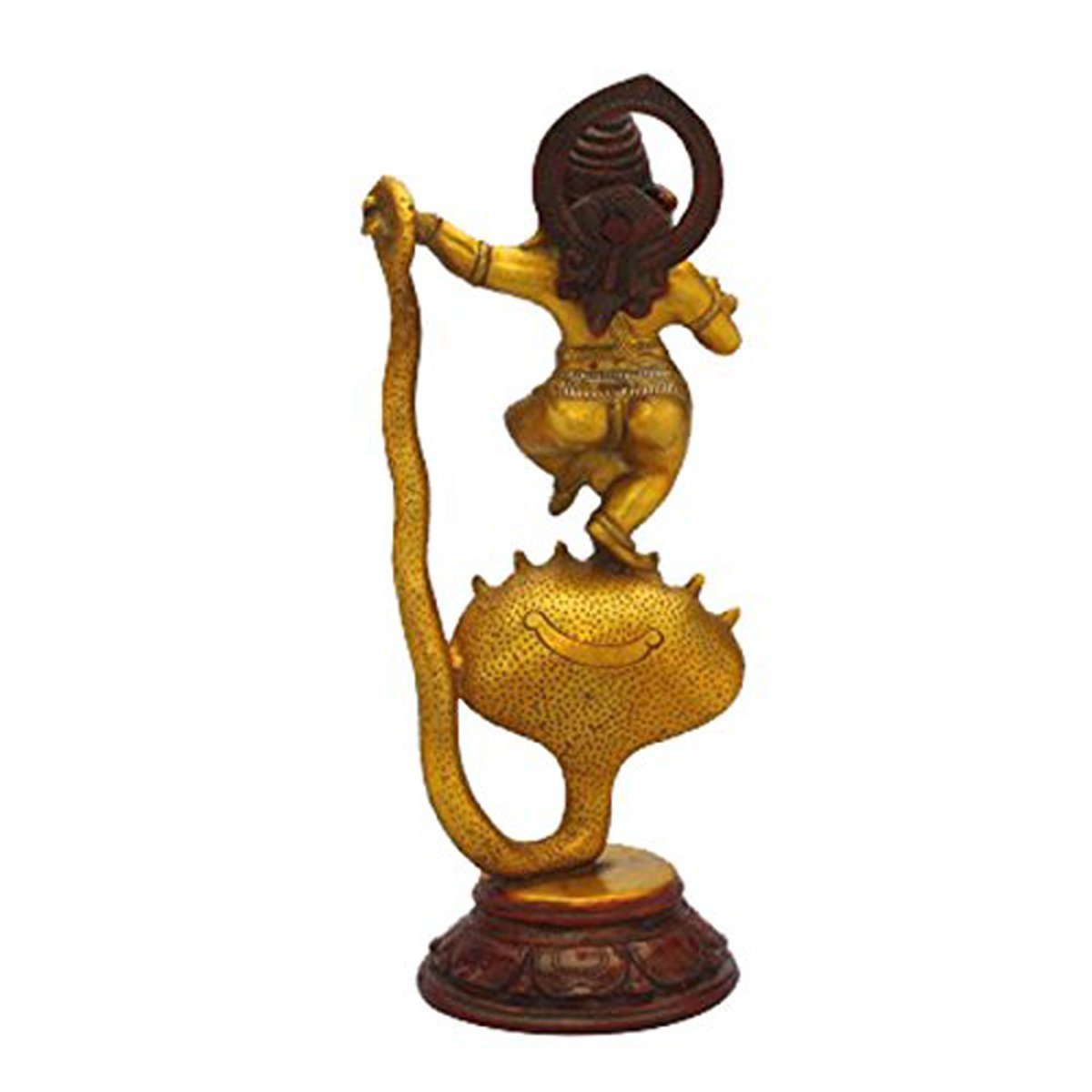 Idol Collections Dancing Ganesha Ganesh Murti Idol Statue On Snake Height 13 Inches
