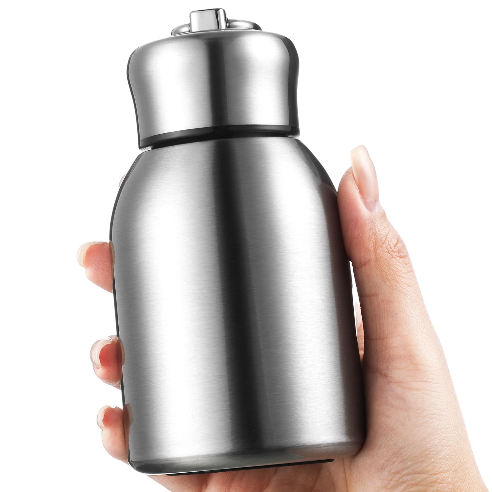 Mifoci 1 Pcs 10oz Mini Water Bottles Stainless Steel Slim Insulated Thermal for Hot Cold Drink Thermal Small Vacuum Portable Wat