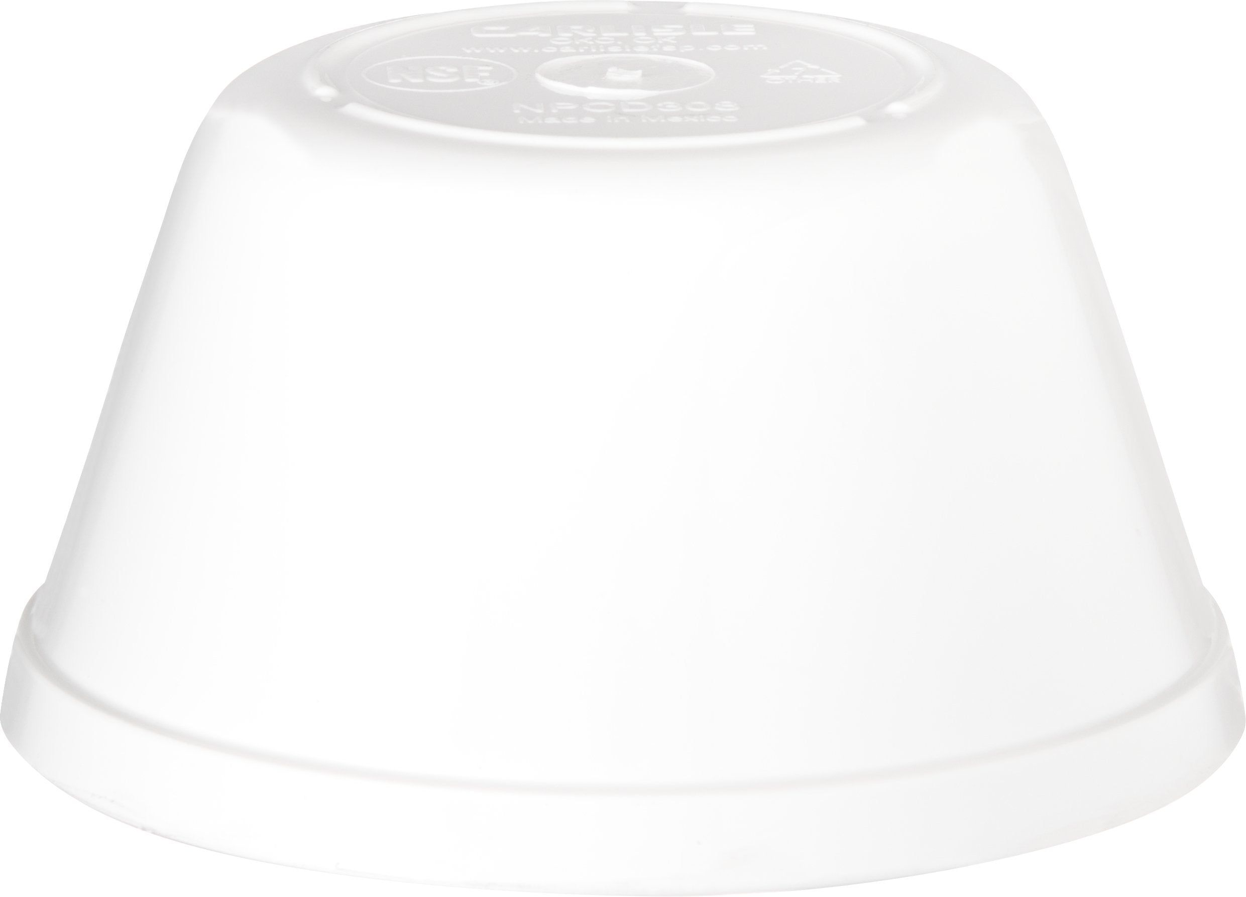 Carlisle Foodservice Products Reusable Plastic Bowl Bouillon Cup, Soup Bowl For Home And Restaurant, Melamine, 8.4 Ounces, White
