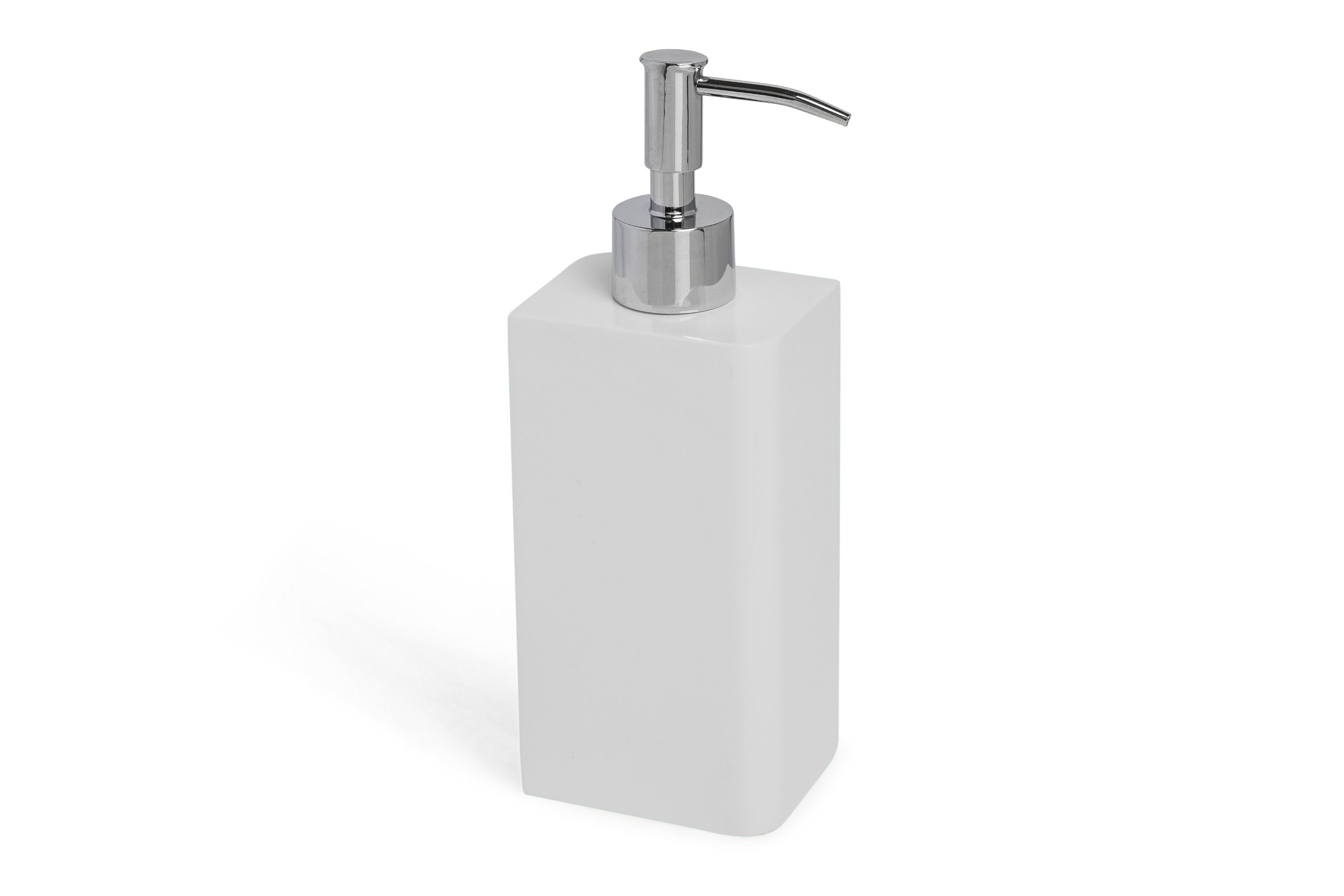 Kassatex Lacca Bath Accessories Lotion Dispenser, White