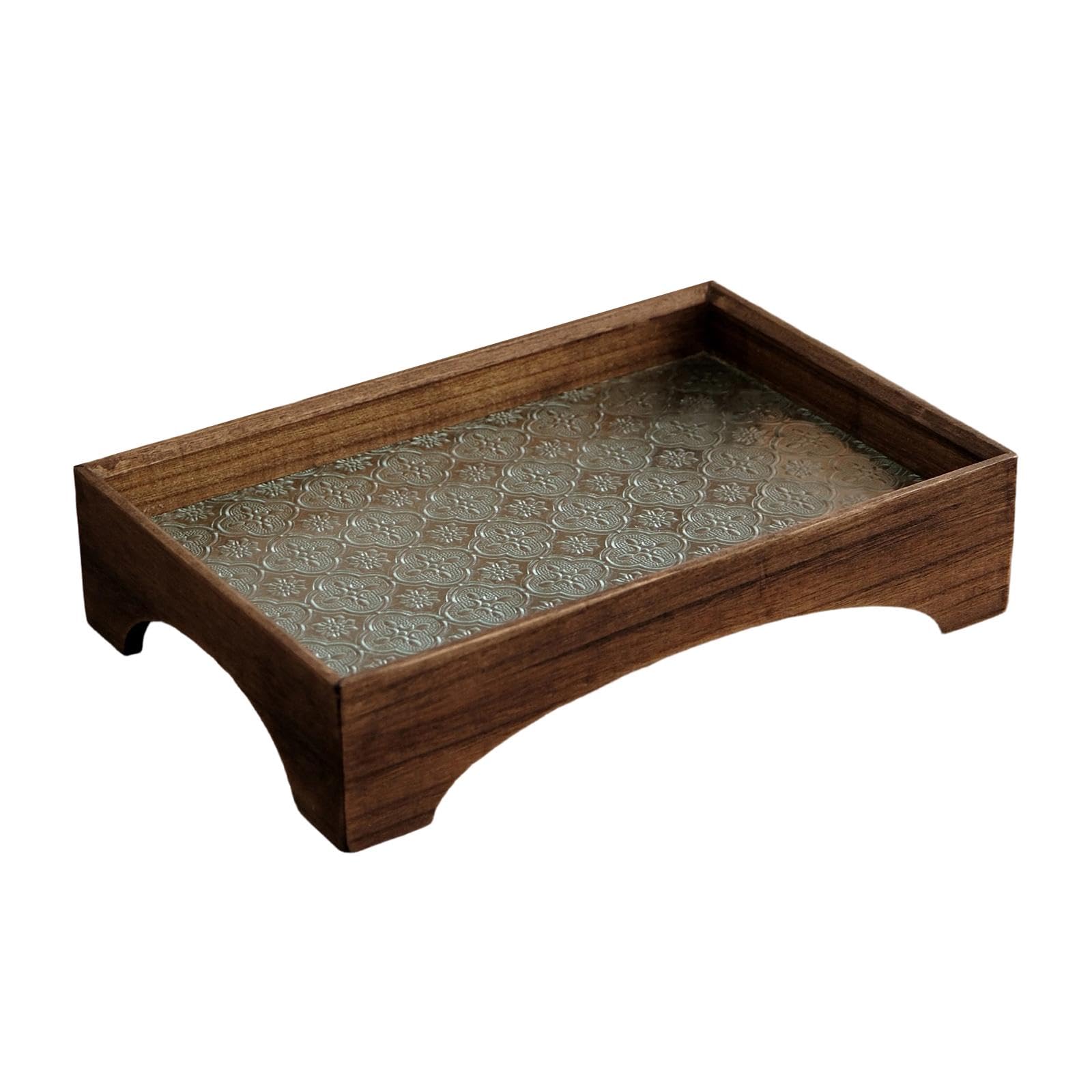 Heavenglow Serving Tray Rustic Jewelry Storage Holder Desk Storage Solution Vanity Tray 30Cmx20Cm|Home & Garden|Kitchen, Dining 