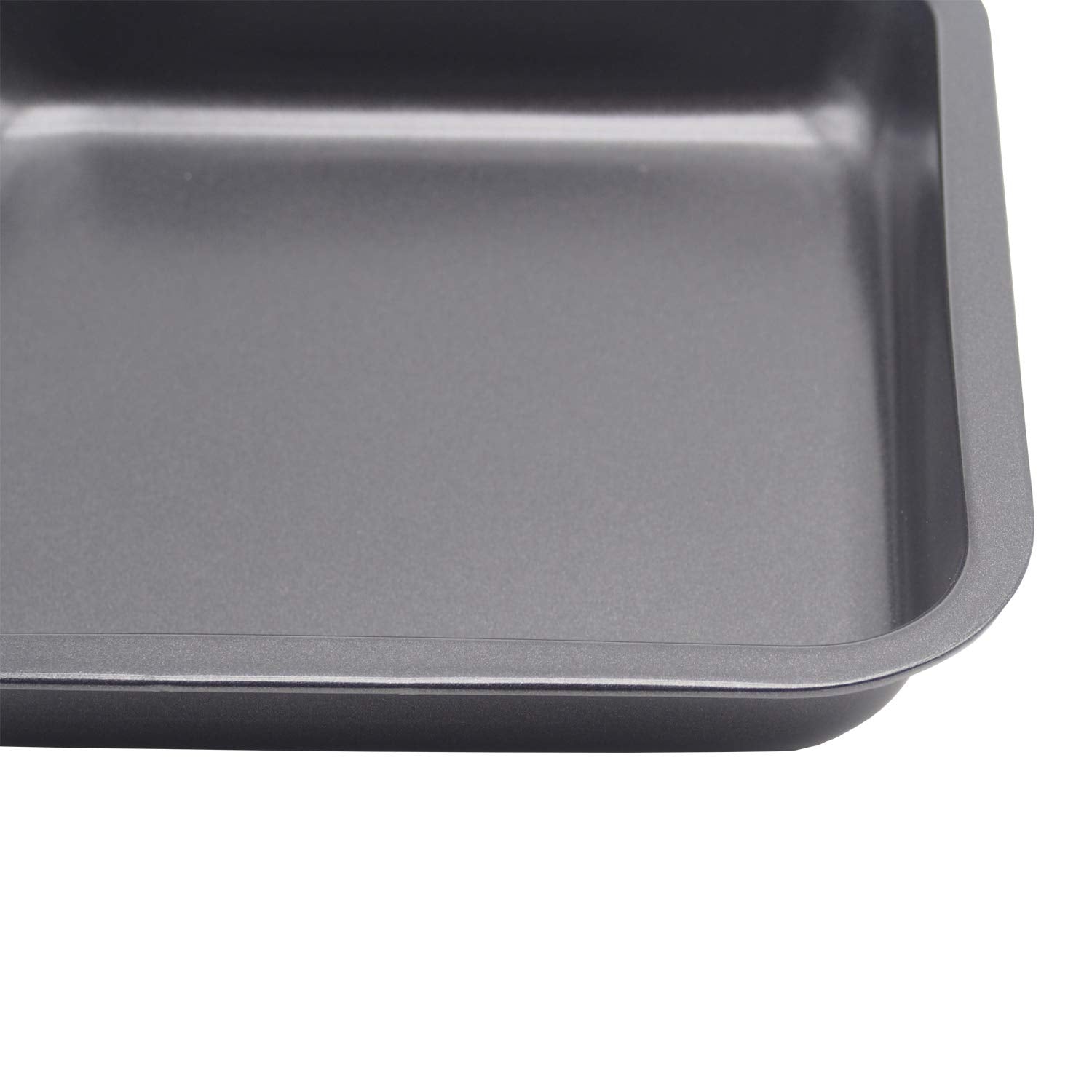 Hytk 2Pcs Mini Baking Pans 8 X 8 Inch (Inner 7.5 X 7.5) Square Cake Pan Bread Pan Nonstick Heavy Carbon Steel Bakeware