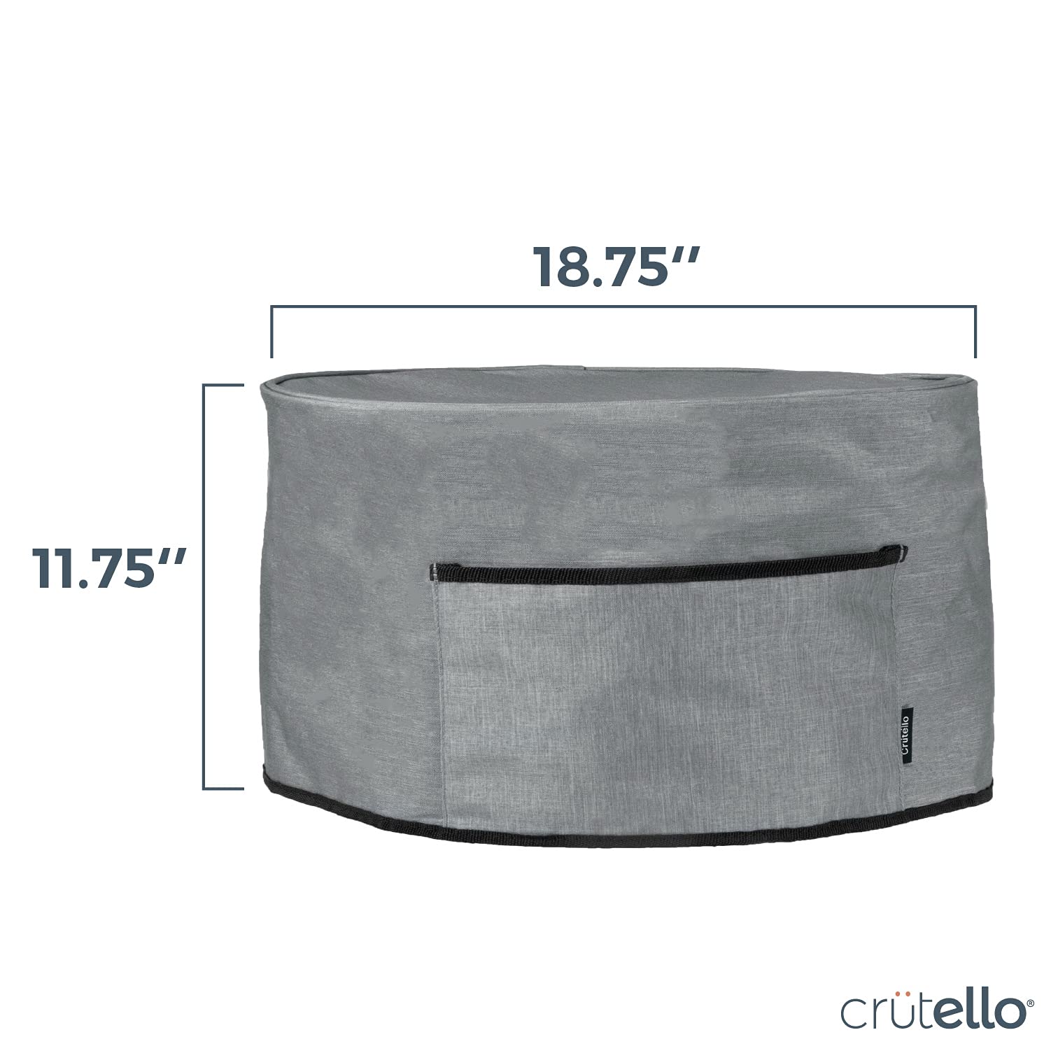 Crutello Crock Pot Cover Compatible With Hamilton Beach 6, 7 Or 8 Quart Slow Cooker - Small Appliance Dust Cover Measuring 18.57