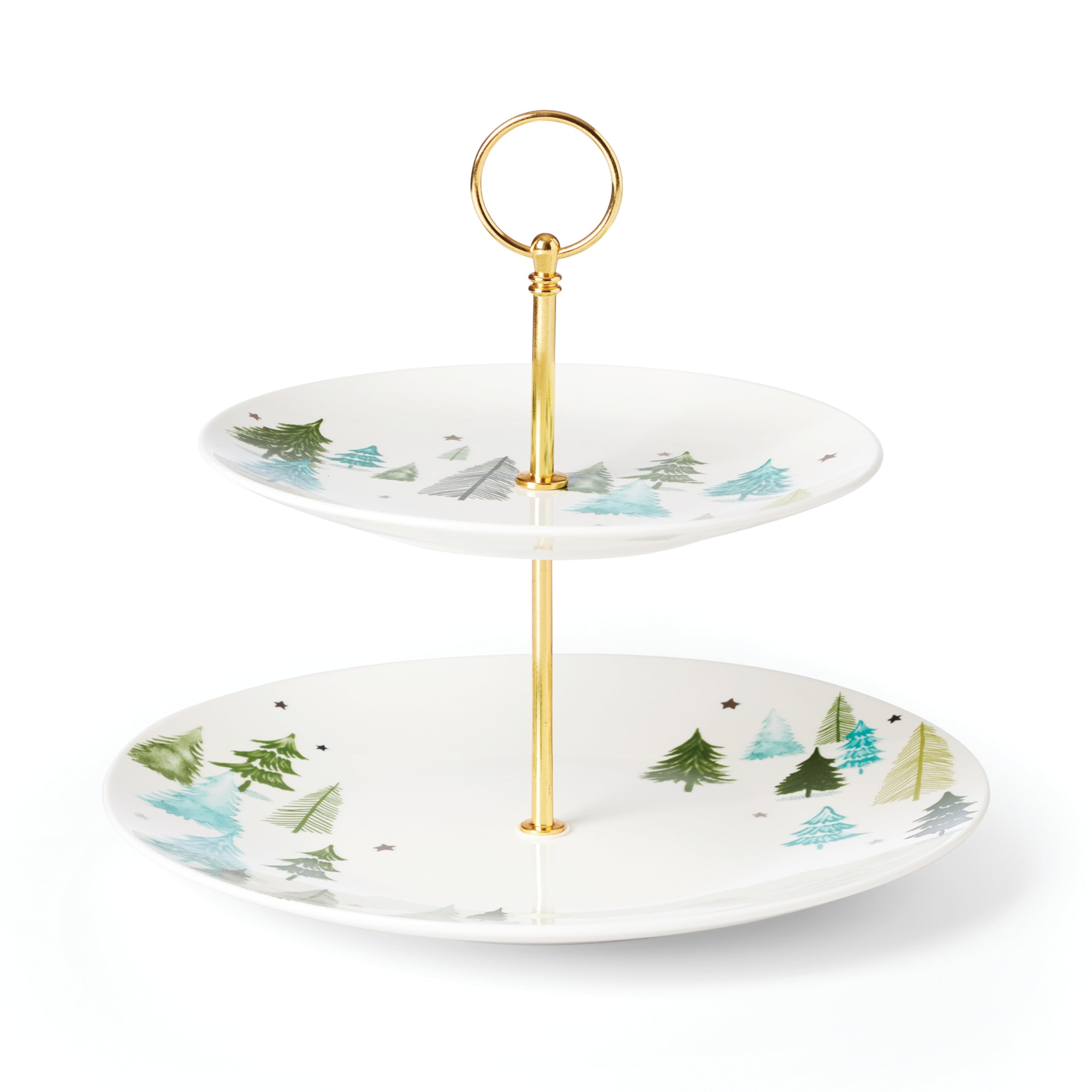 Lenox 894160 Balsam Lane 2-Tiered Server, Christmas & Holiday Hosting