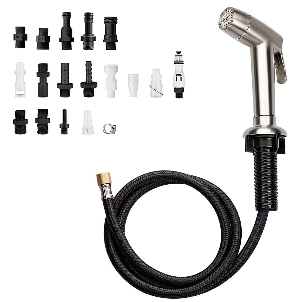 Houtingmaan Kitchen Sink Sprayer,Dual Function Kitchen Side Sprayer With Adjustable Flow Controller,Kitchen Sprayer Head Replace