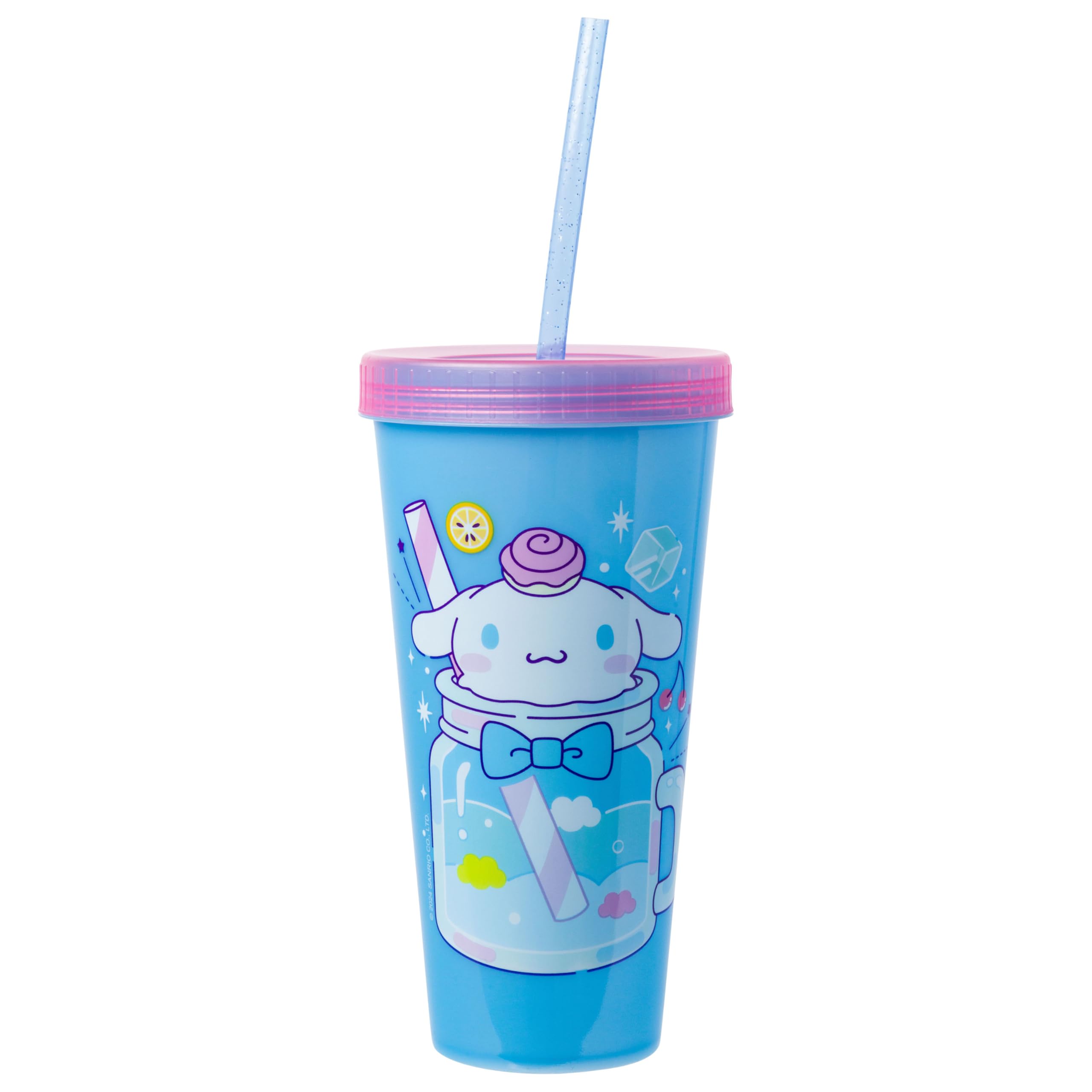 Silver Buffalo Sanrio Hello Kitty And Friends 4 Pack Color Changing Plastic Tumblers Featuring Hello Kitty, My Melody, Badtz Mar