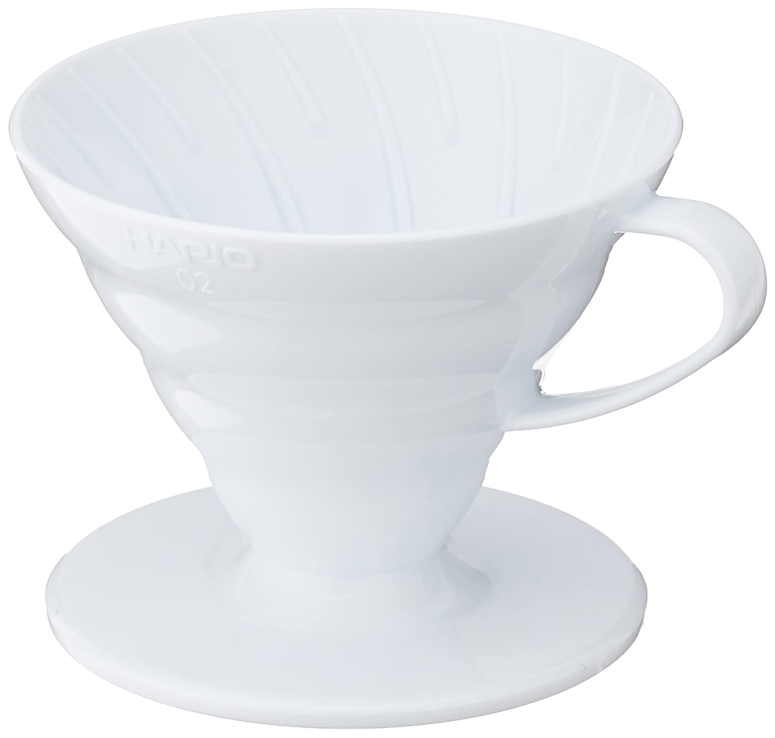 Hario V60 Plastic Coffee Dripper (Size 02, White)