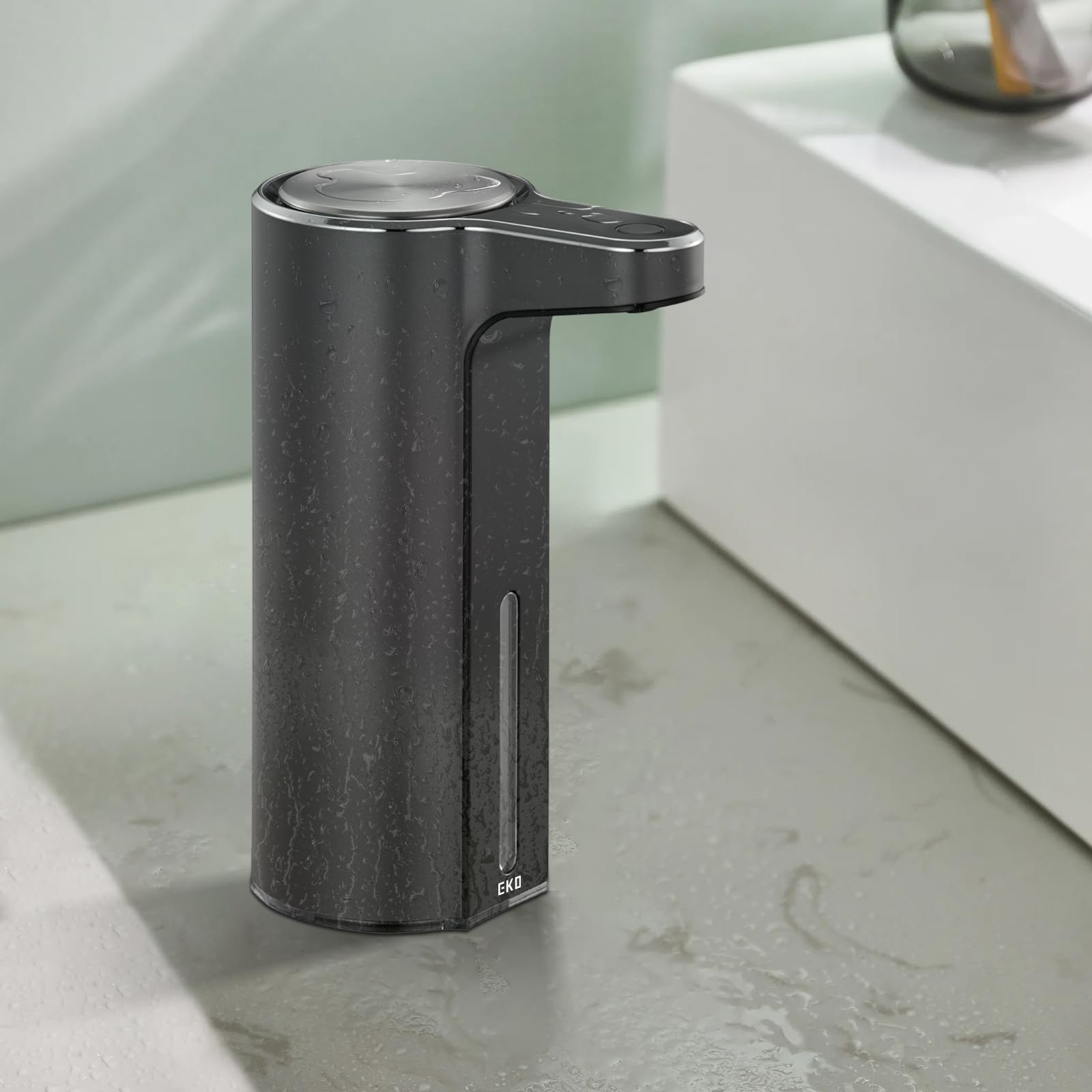 Eko Aroma Touchless Automatic Soap Dispenser For Bathroom And Kitchen, Liquid Hand Soap Dispenser, Water-Resistant And Rechargea