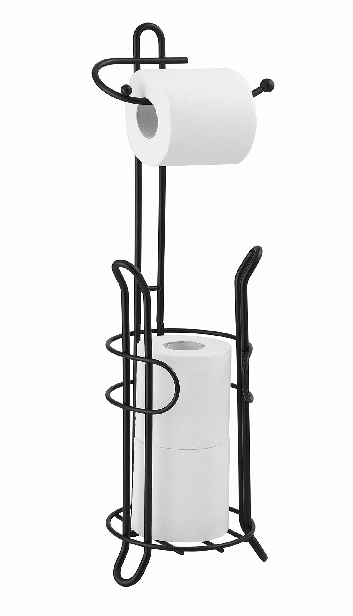 Sunnypoint Bathroom Toilet Tissue Paper Roll Storage Holder Stand With Reserve, The Reserve Area Has Enough Space To Store Mega