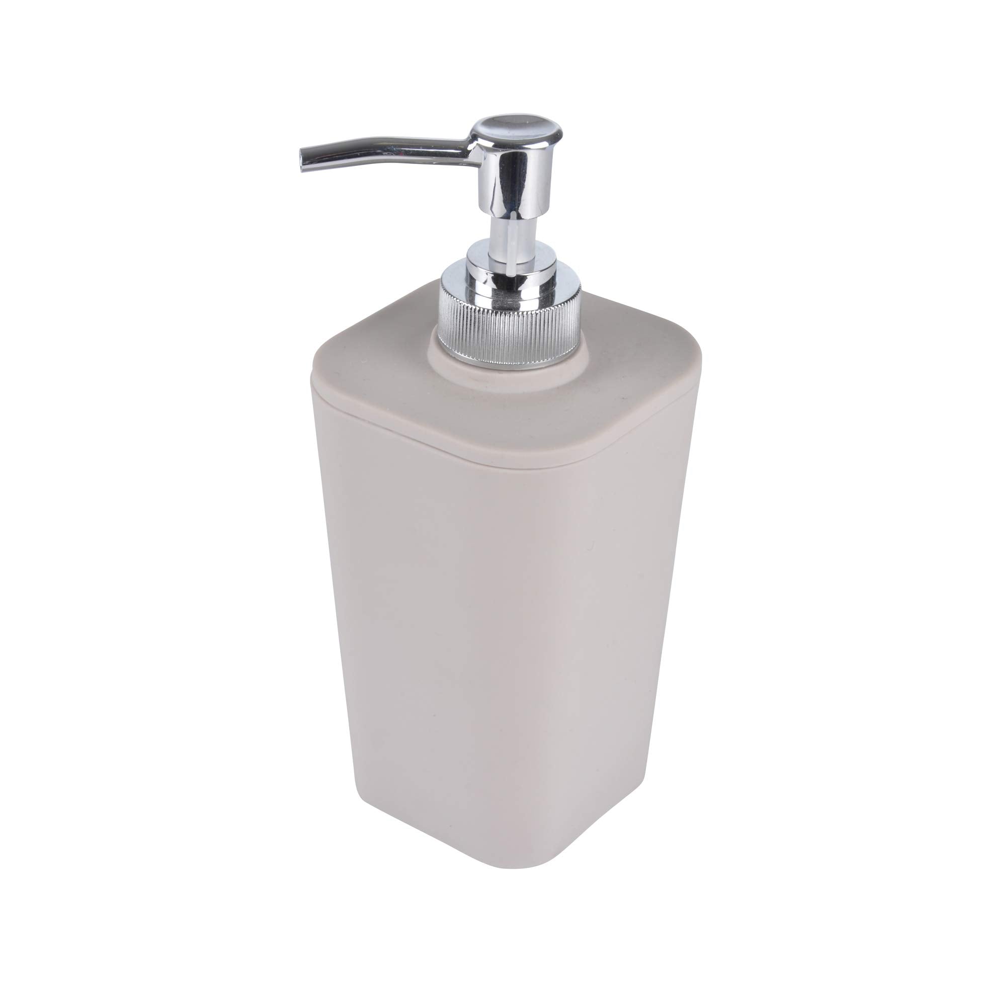 Douceur D'Int  Rieur Soap Dispenser Soft Touch Effect 7 X 7 X 17.5 Cm Taupe