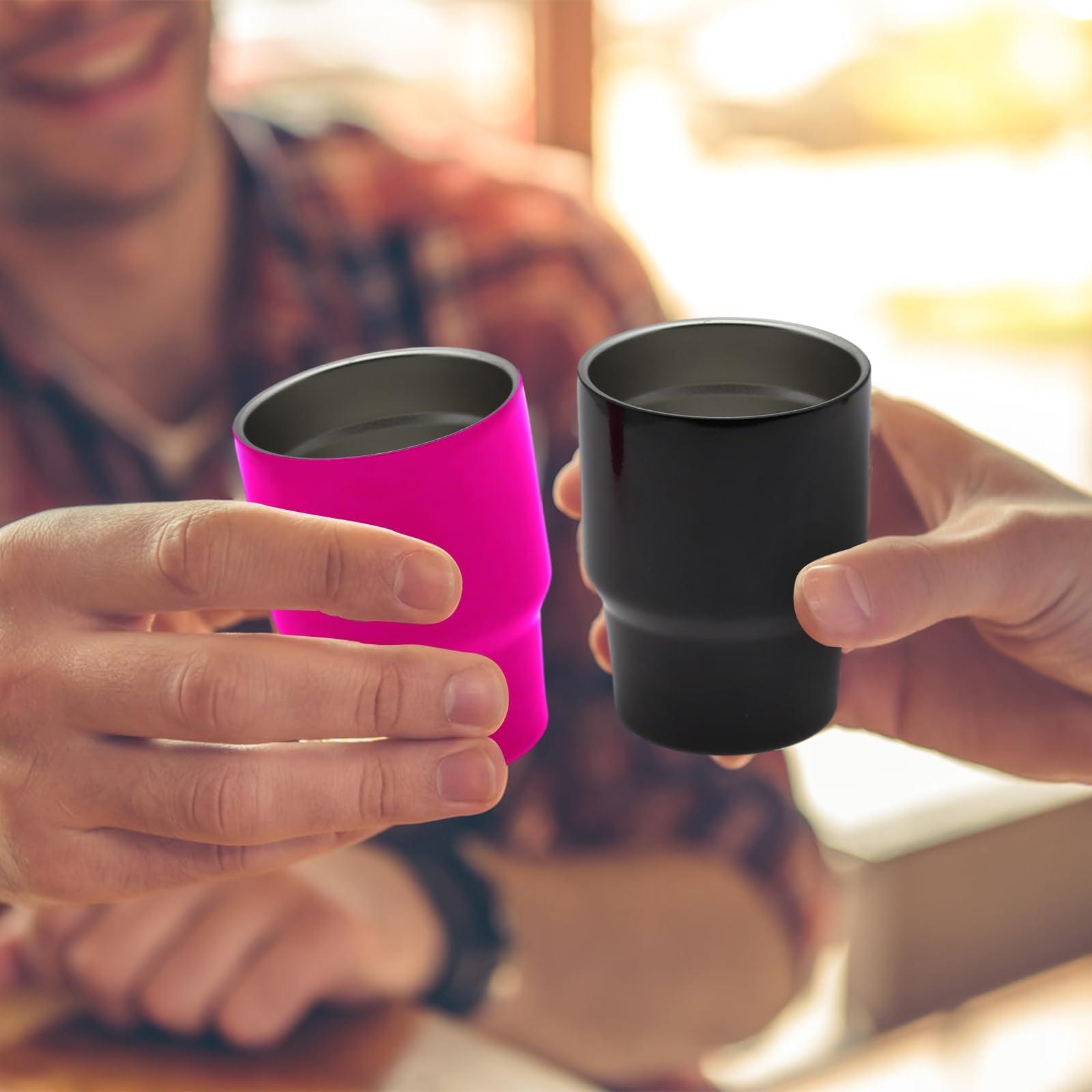 STFALI Cute Shot Glasses with Straw 2 oz, Mini Shot Tumbler with Lid and Straw, Kawaii Insulated Tumblers for Espresso Coffee Sp