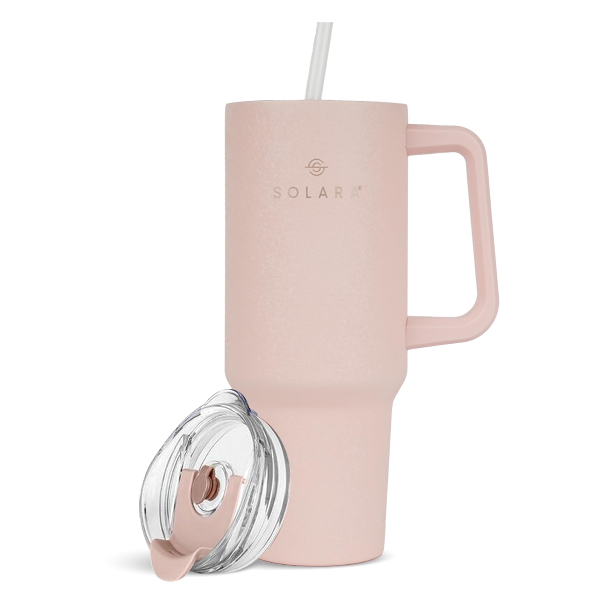 Solara Elixir 40Oz Insulated Tumbler With Straw And Lid, Tumblers For Hot And Cold, 1200Ml Stainless Steel Tumbler With Straw, T