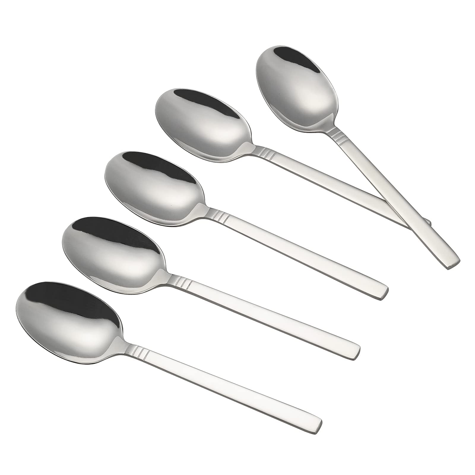 Morcte 12-Piece Stainless Steel Dinner Spoon, 7.8'' Cutlery Spoon