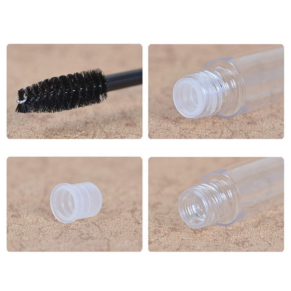 2Pcs 10ml Empty Mascara Tube with Eyelash Wand  Eyelash Cream Container Bottle with Funnels Transfer Pipettes for Travel  Home